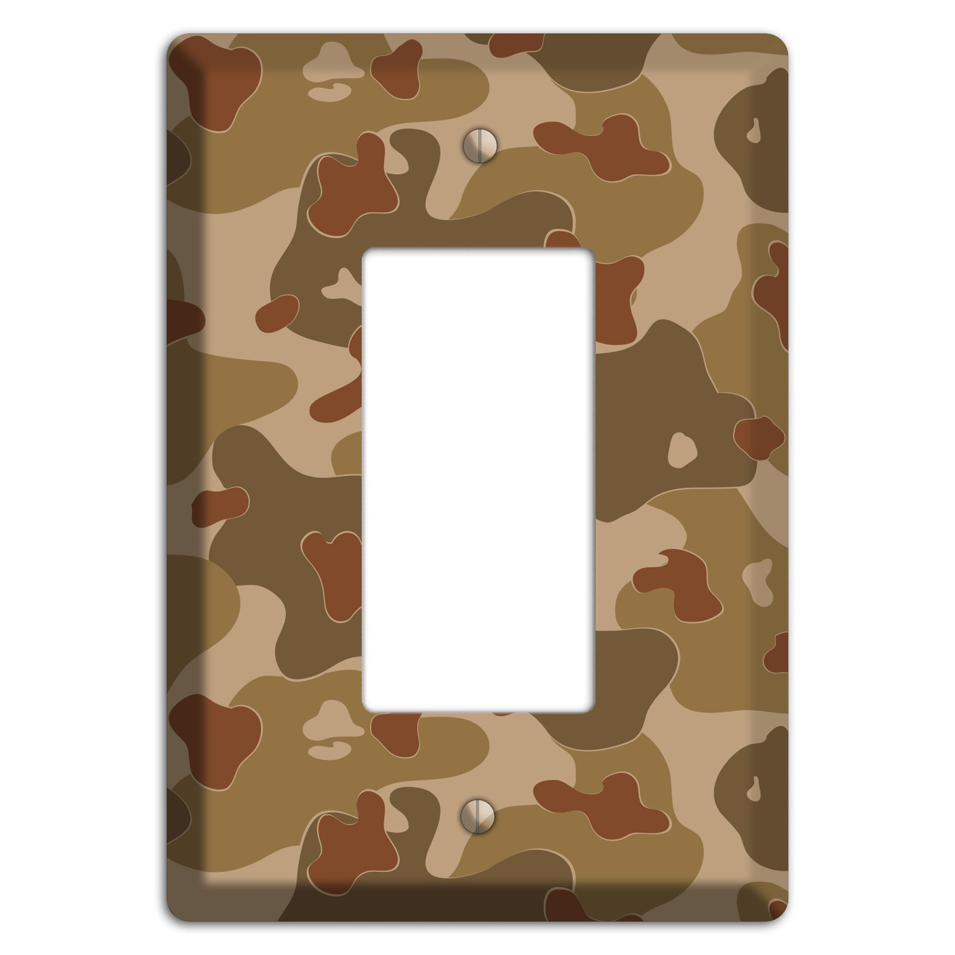 Earth Brown Camo Rocker Wallplate