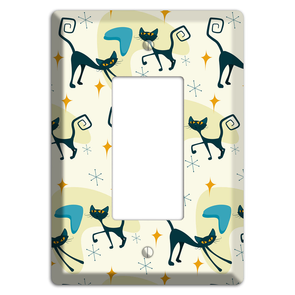 Black Cats Rocker Wallplate