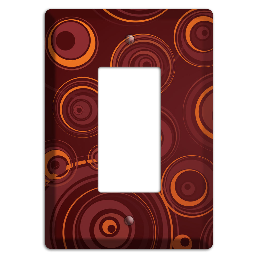 Brown Circles Rocker Wallplate