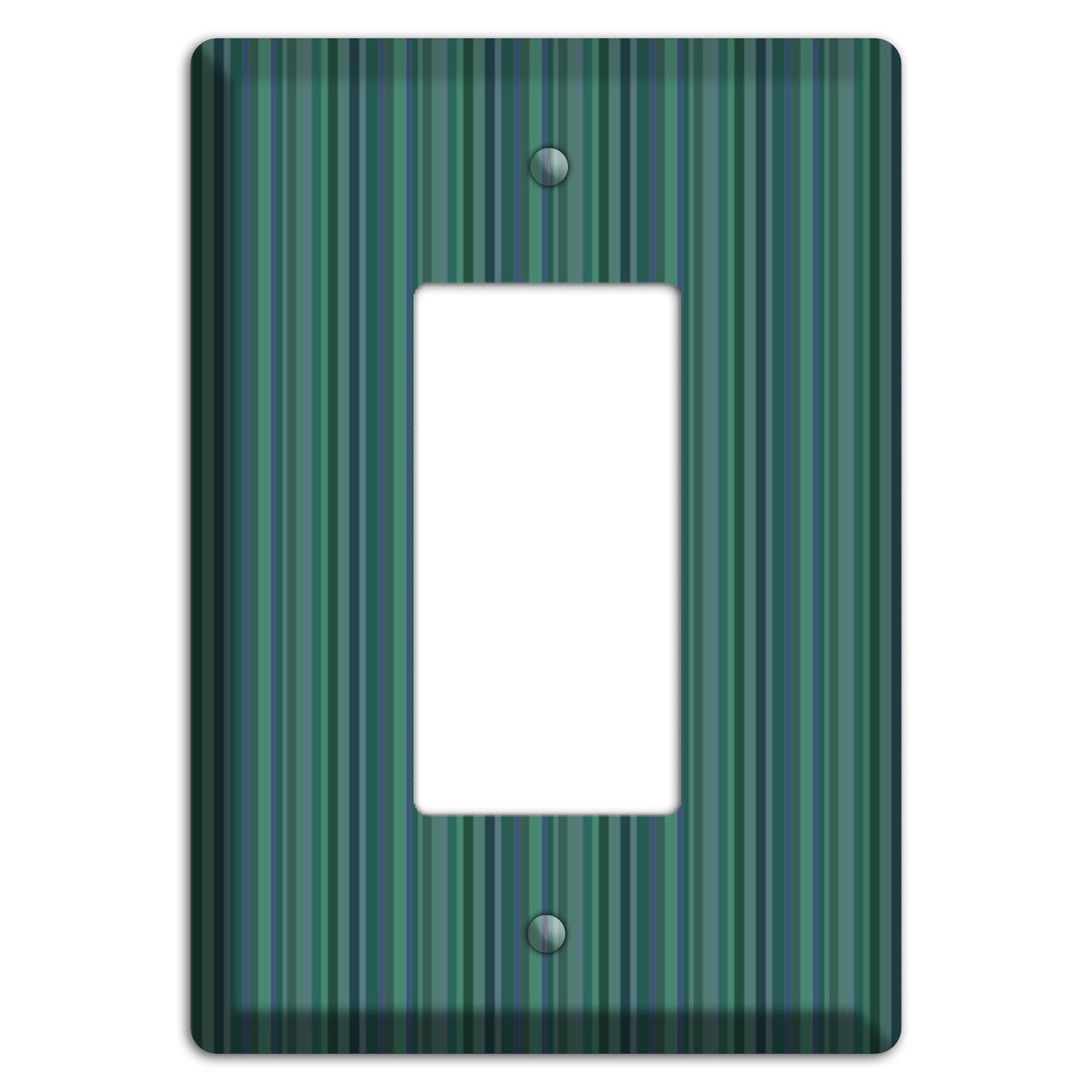 Multi Jade Vertical Stripes Rocker Wallplate