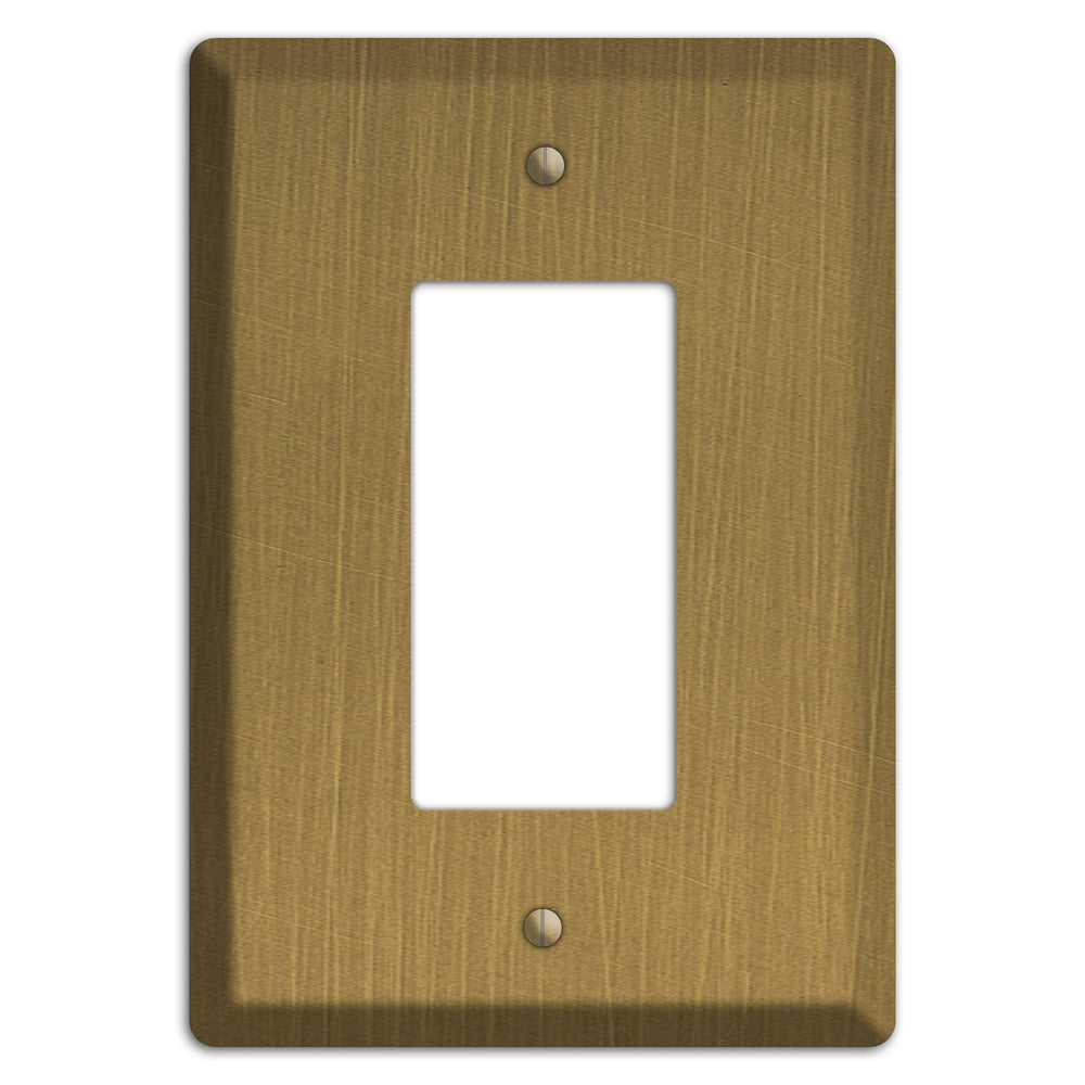 Antique Brushed Solid Brass Rocker Wallplate