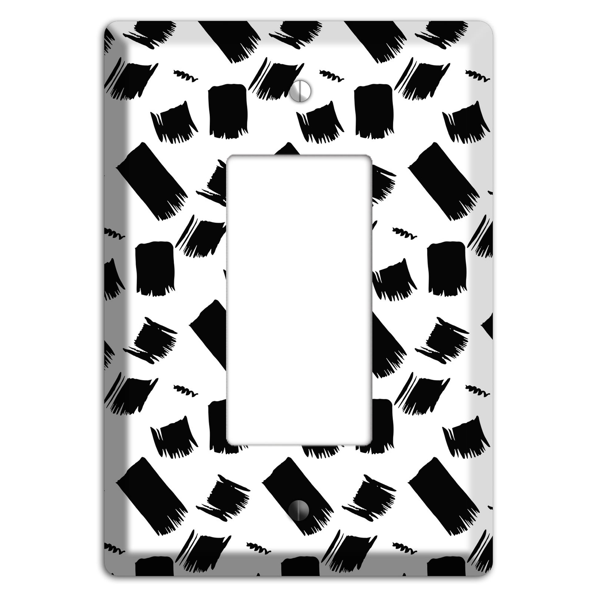 Ink Brushstrokes 8 Rocker Wallplate