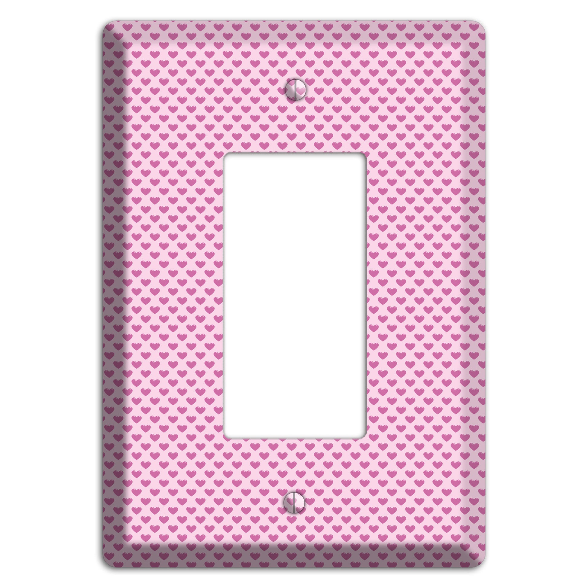 Pink Hearts Rocker Wallplate