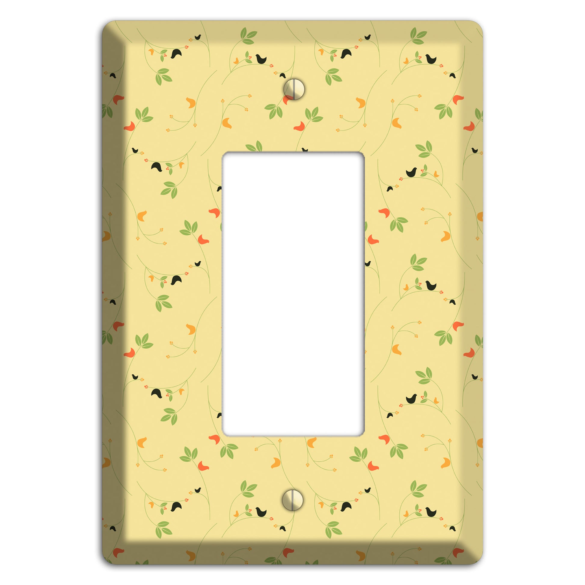 Tiny Yellow Flowers Rocker Wallplate