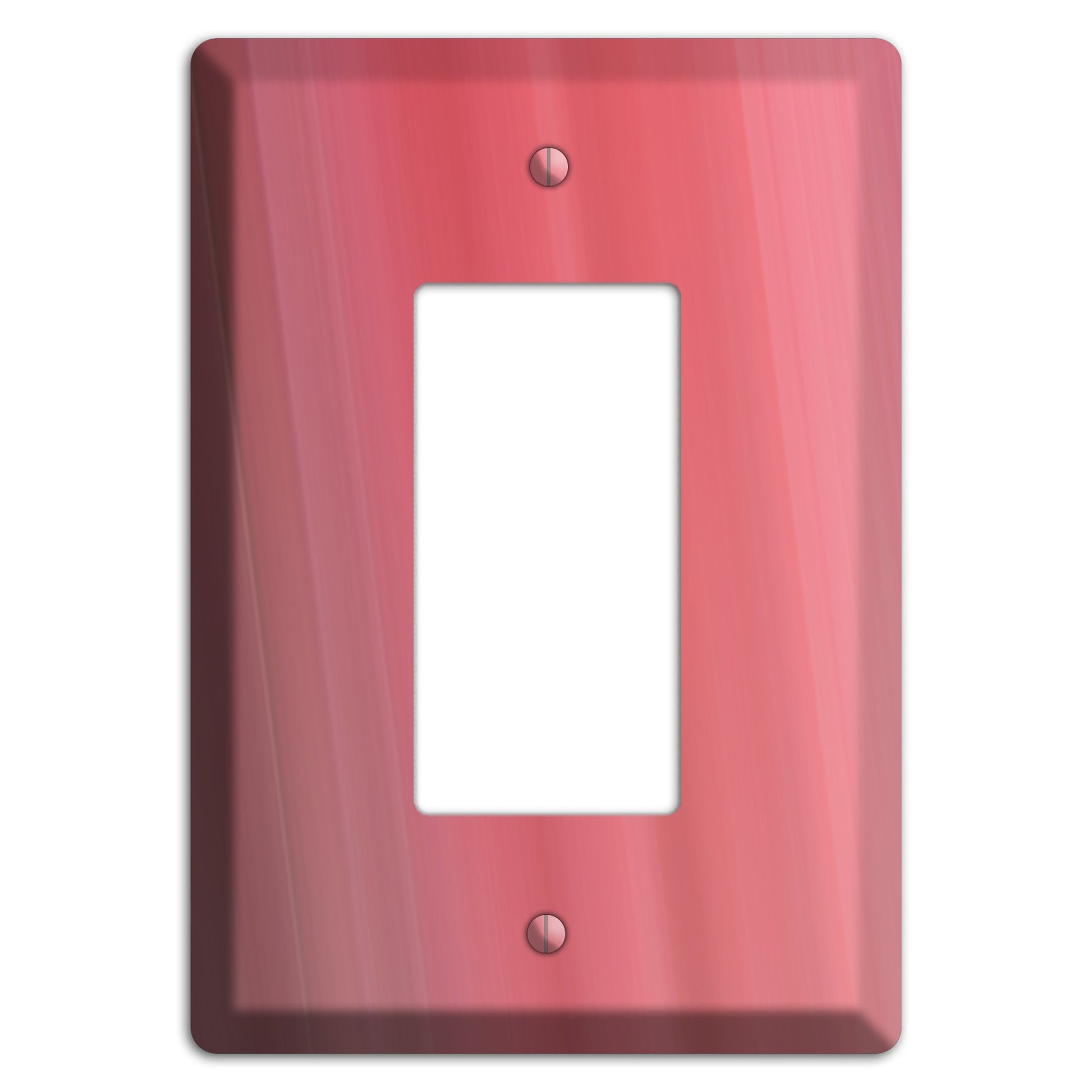Coral Pink Ray of Light Rocker Wallplate