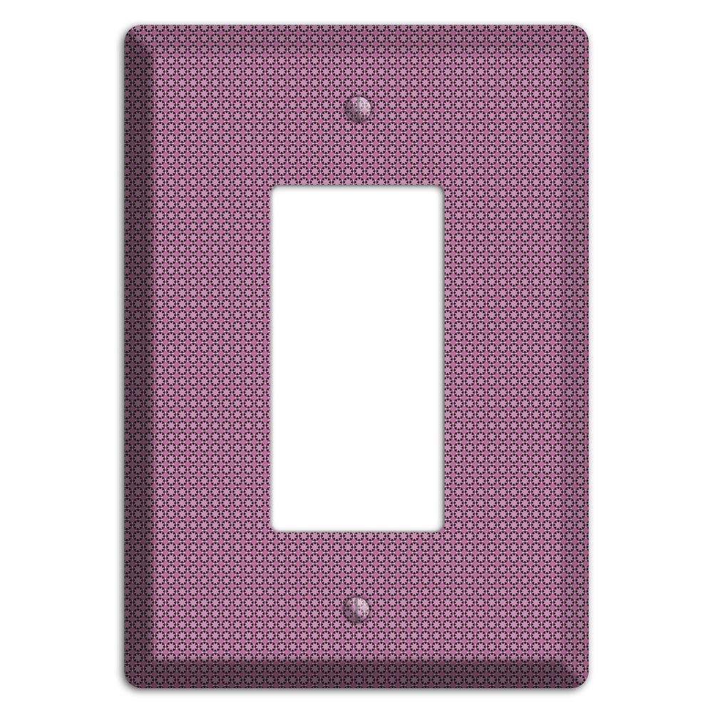 Multi Plum Tiled Tiny Foulard Rocker Wallplate