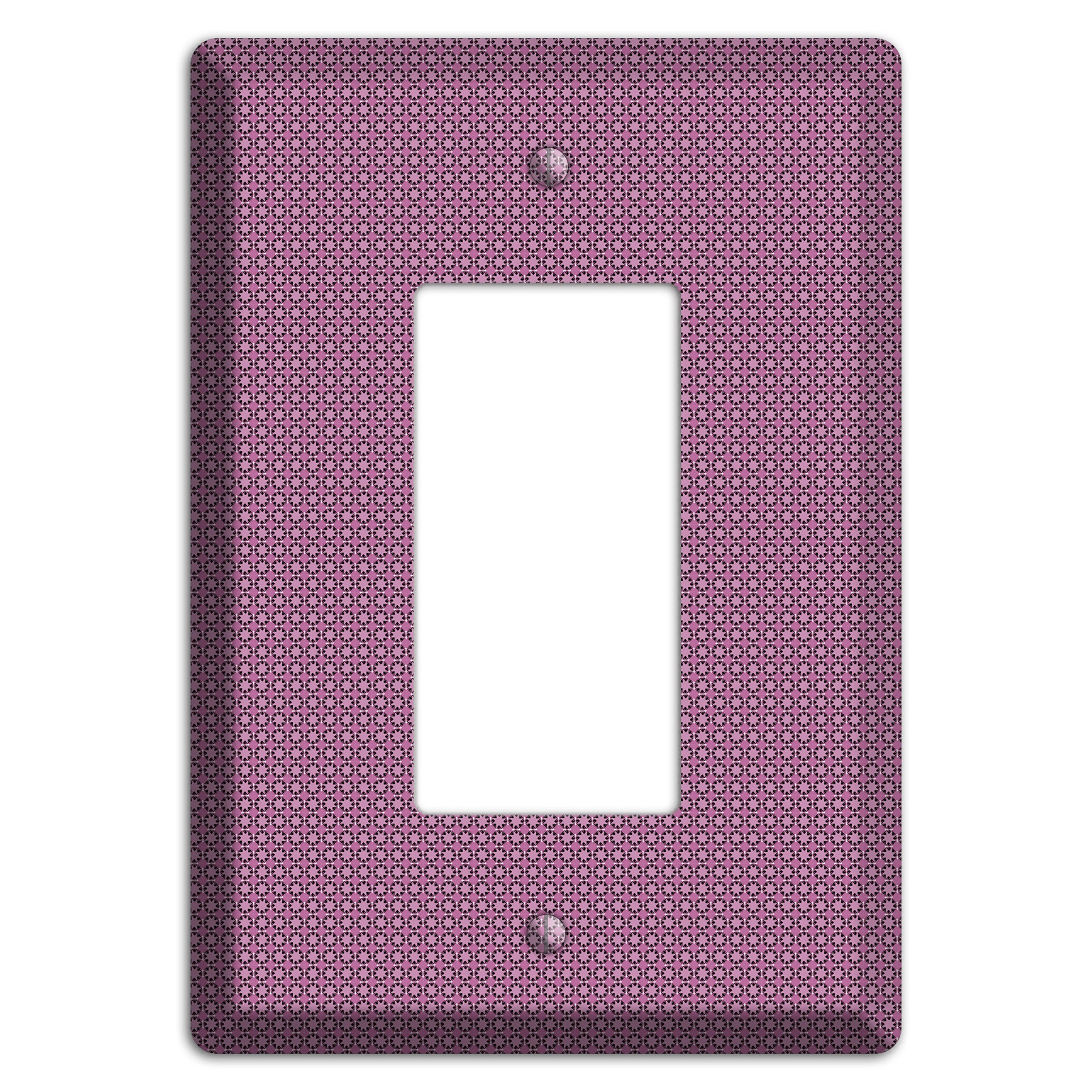 Multi Plum Tiled Tiny Foulard Rocker Wallplate