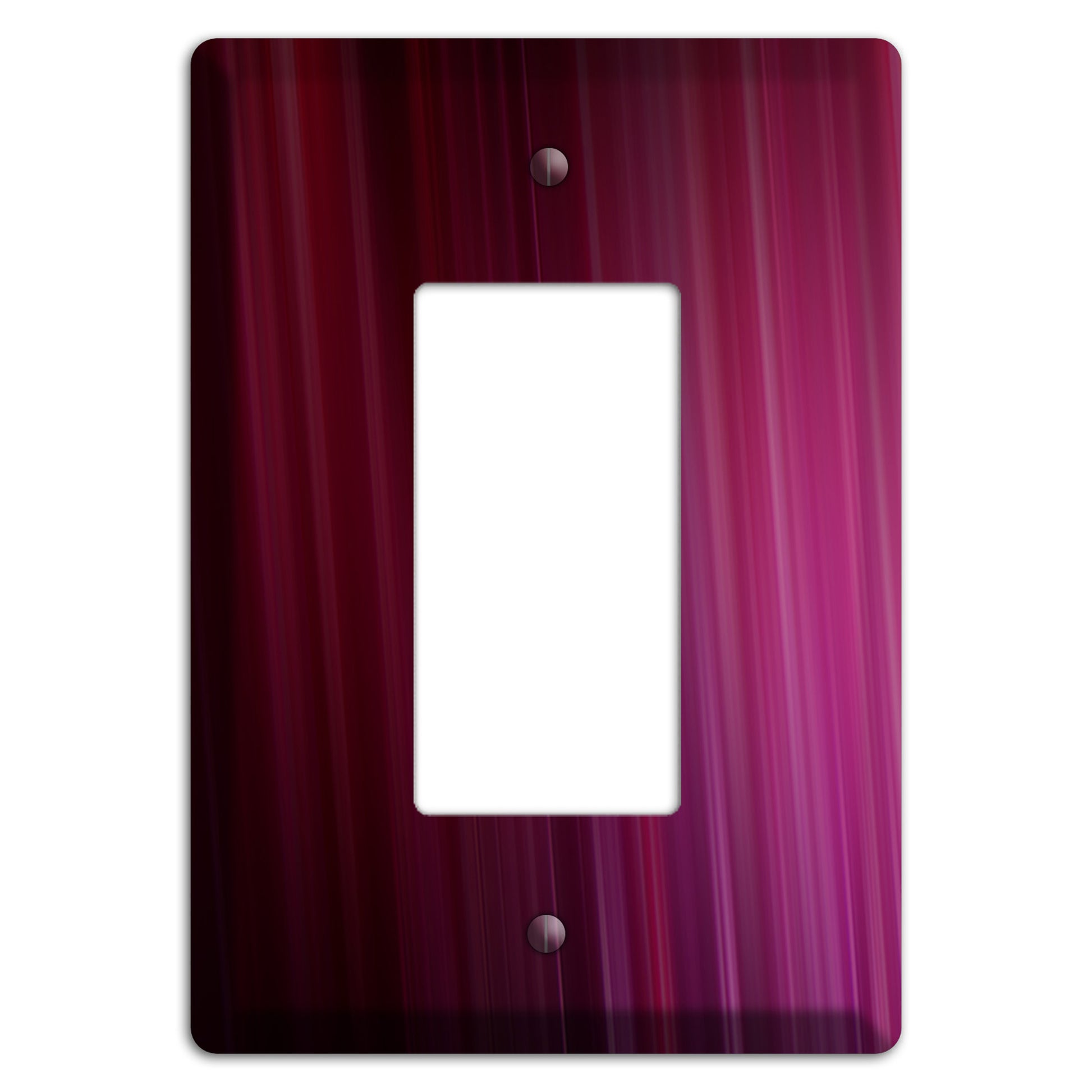 Fuschia Ray of Light Rocker Wallplate