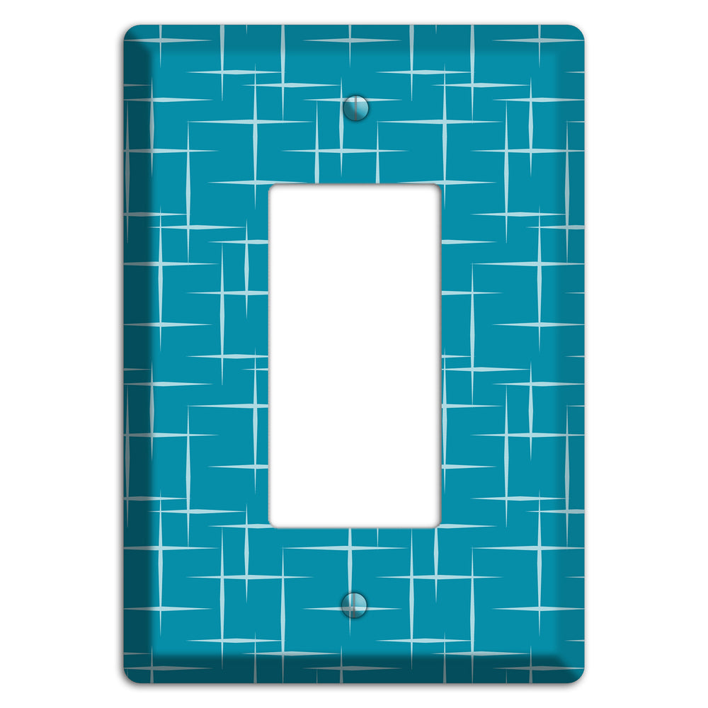 Blue Atom Burst Rocker Wallplate