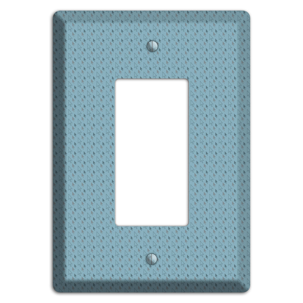Blue Tiny Trees Rocker Wallplate