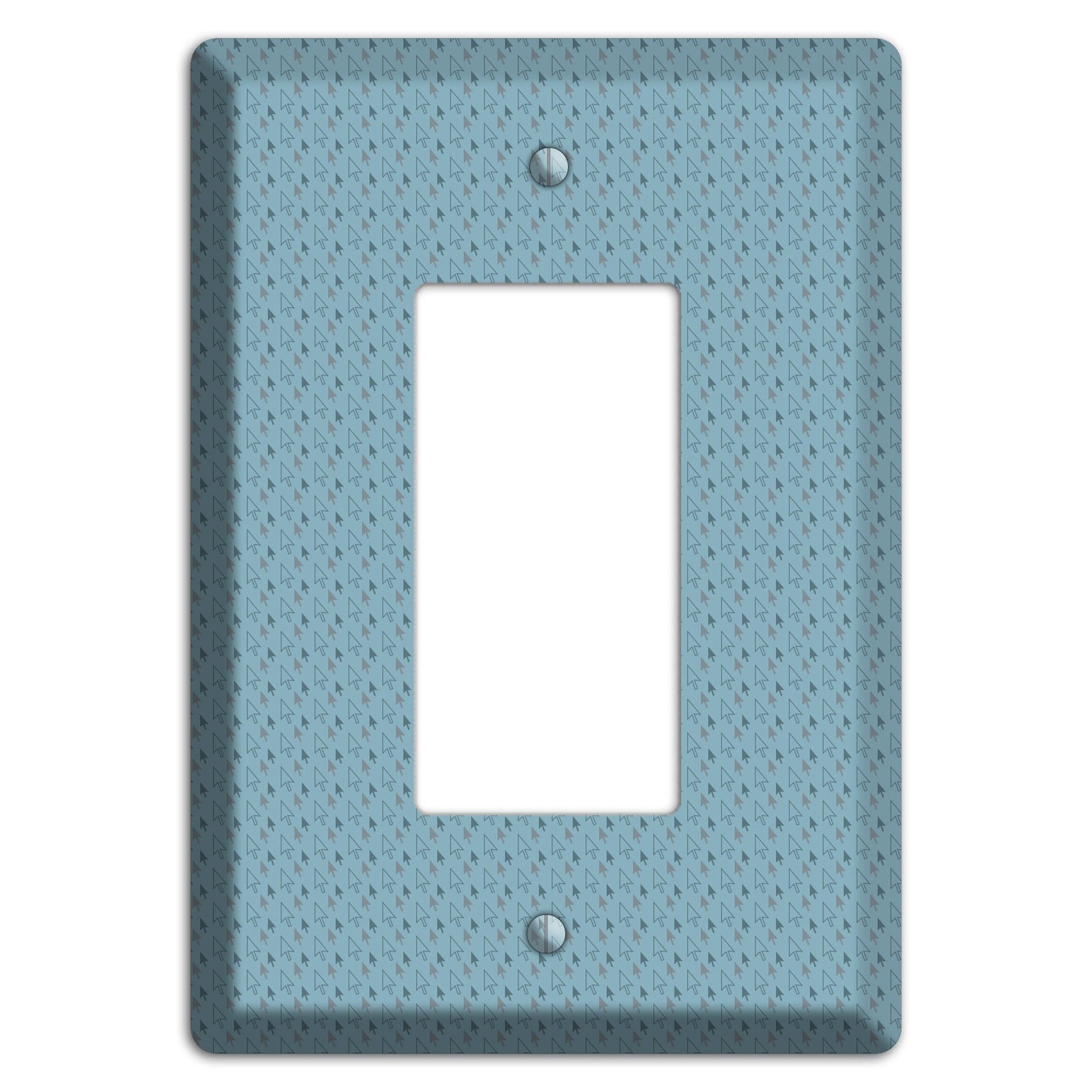Blue Tiny Trees Rocker Wallplate
