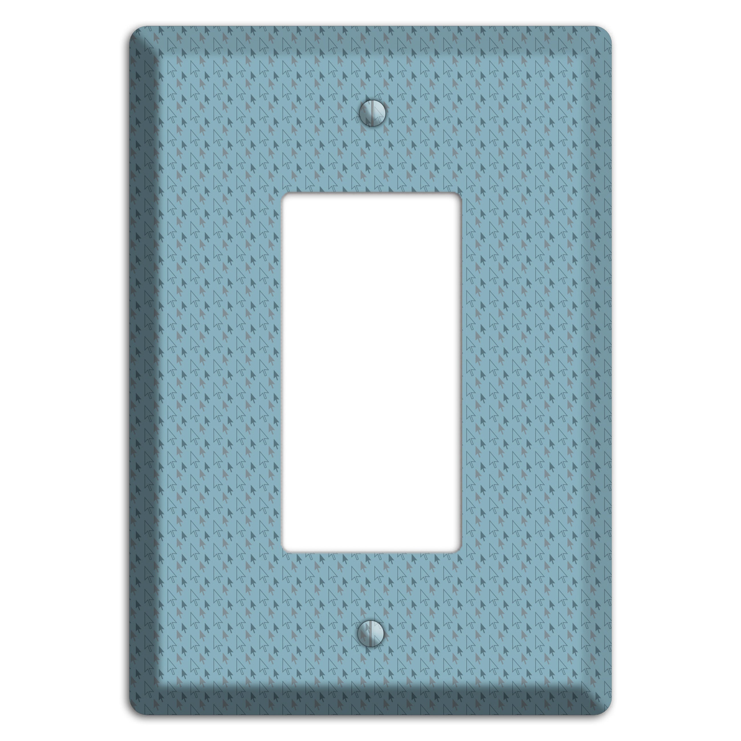 Blue Tiny Trees Rocker Wallplate