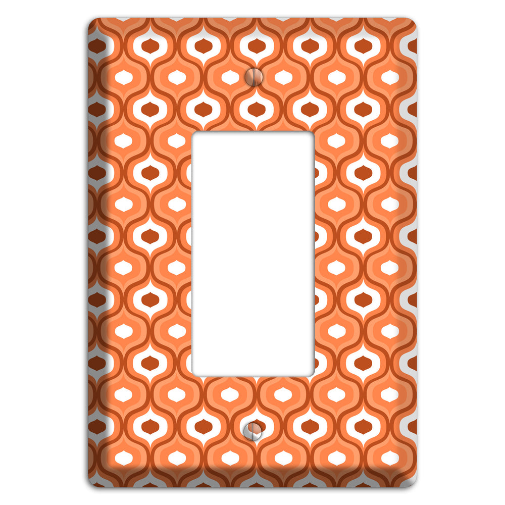 Orange and Red Double Scallop Rocker Wallplate