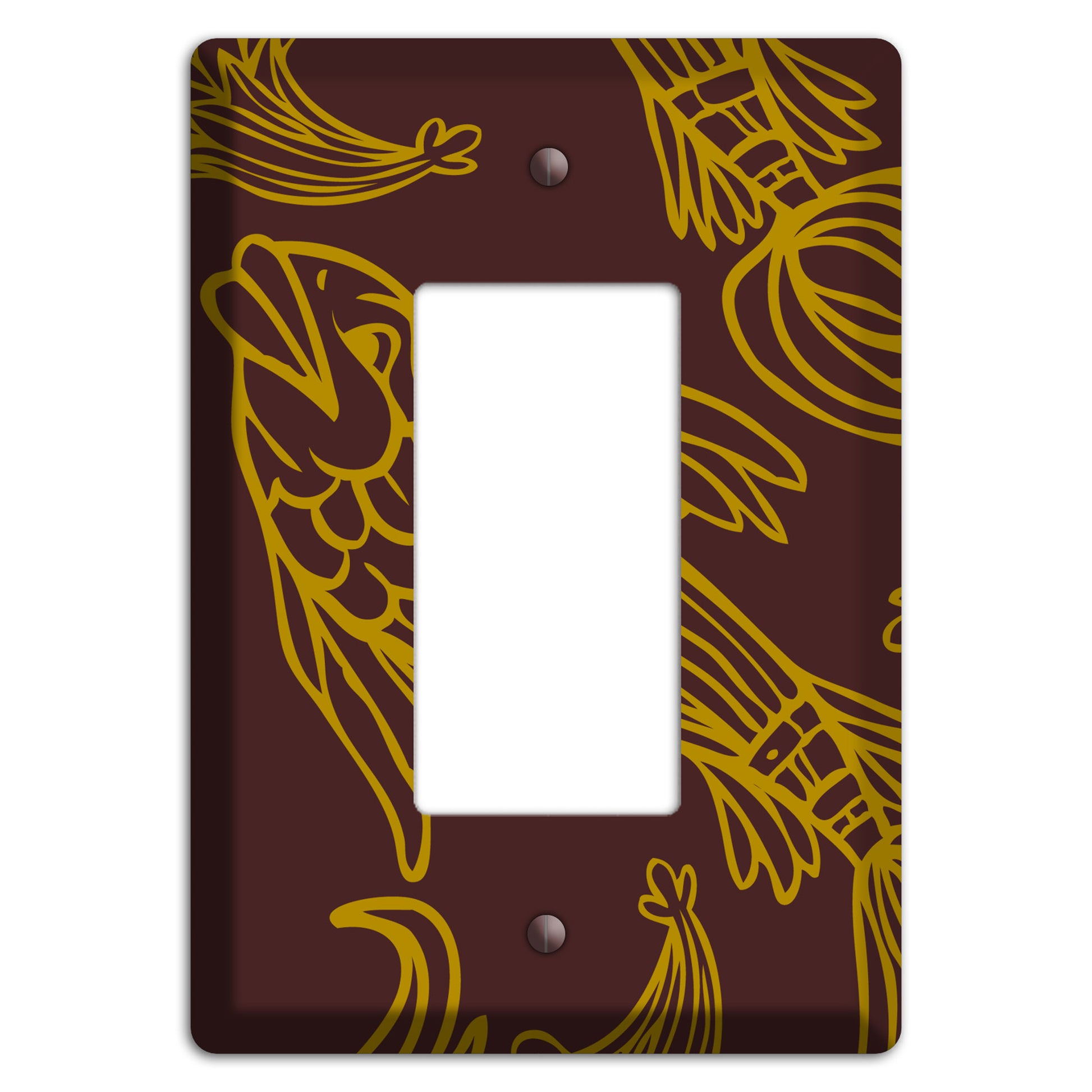 Brown and Beige Koi Rocker Wallplate