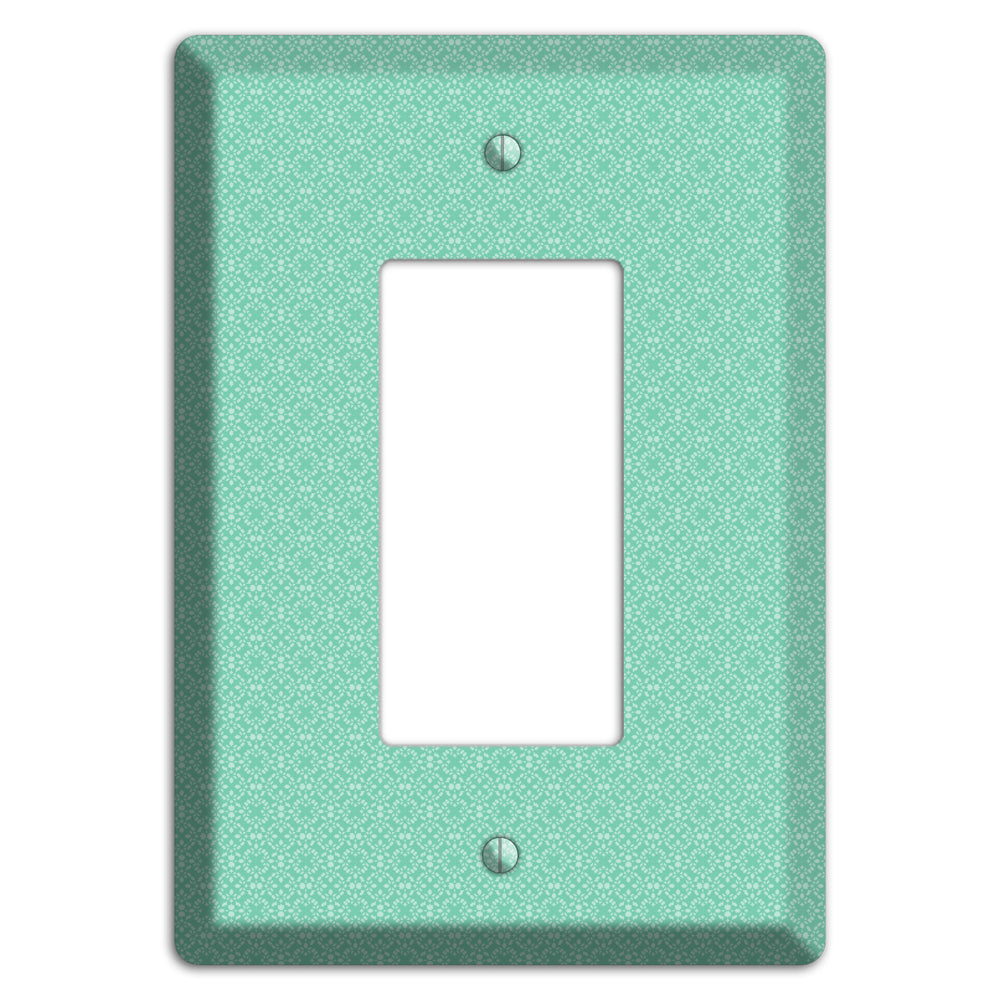 Aqua Calico Cartouche Rocker Wallplate