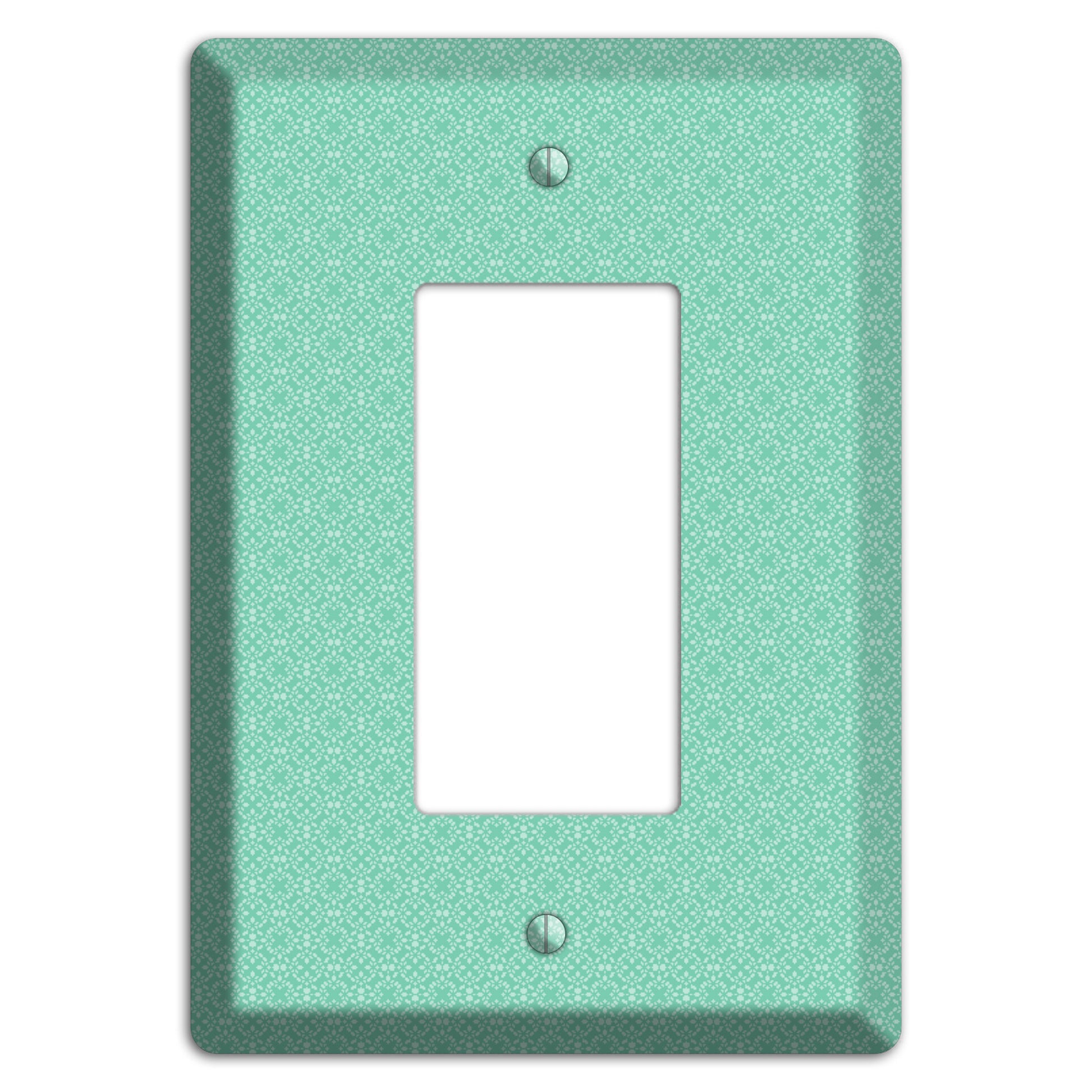 Aqua Calico Cartouche Rocker Wallplate