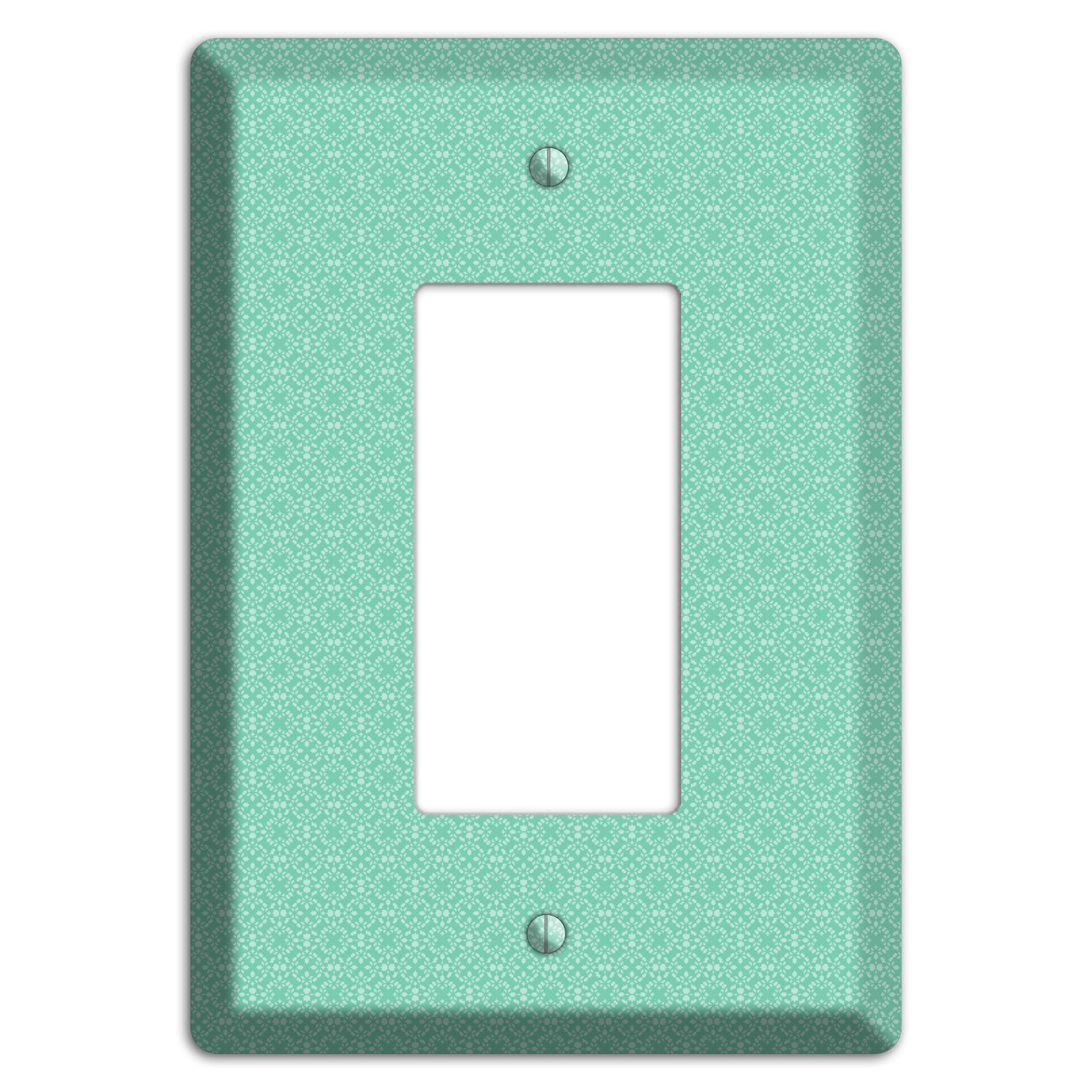 Aqua Calico Cartouche Rocker Wallplate