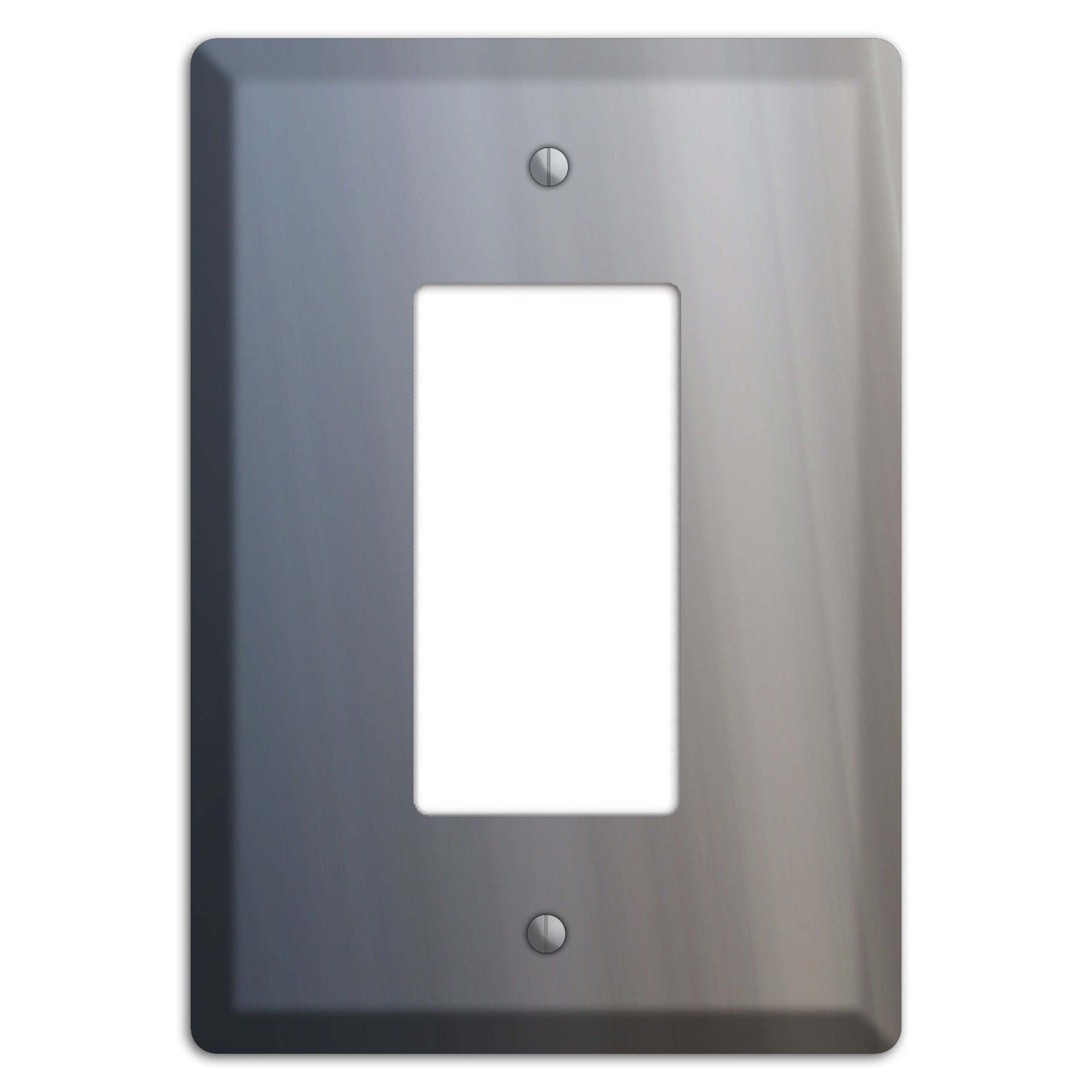 White with Blue Retro Burst Rocker Wallplate