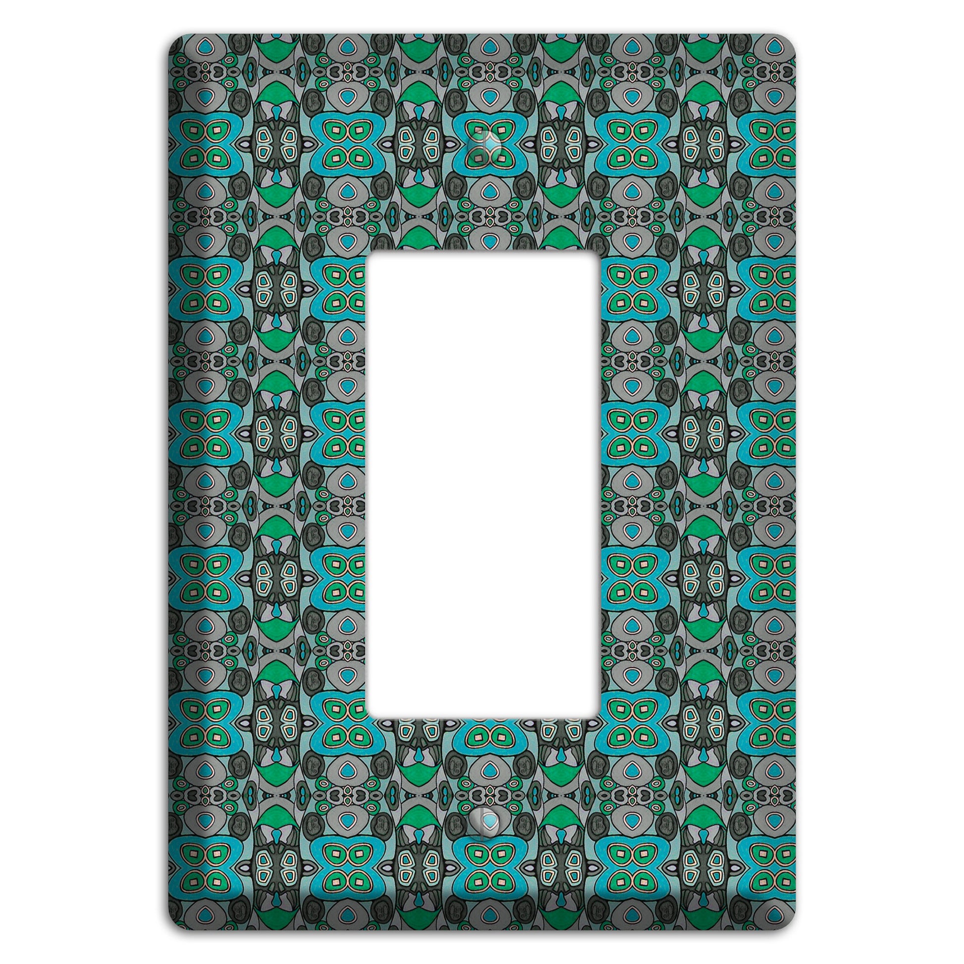 Green Tapestry Rocker Wallplate
