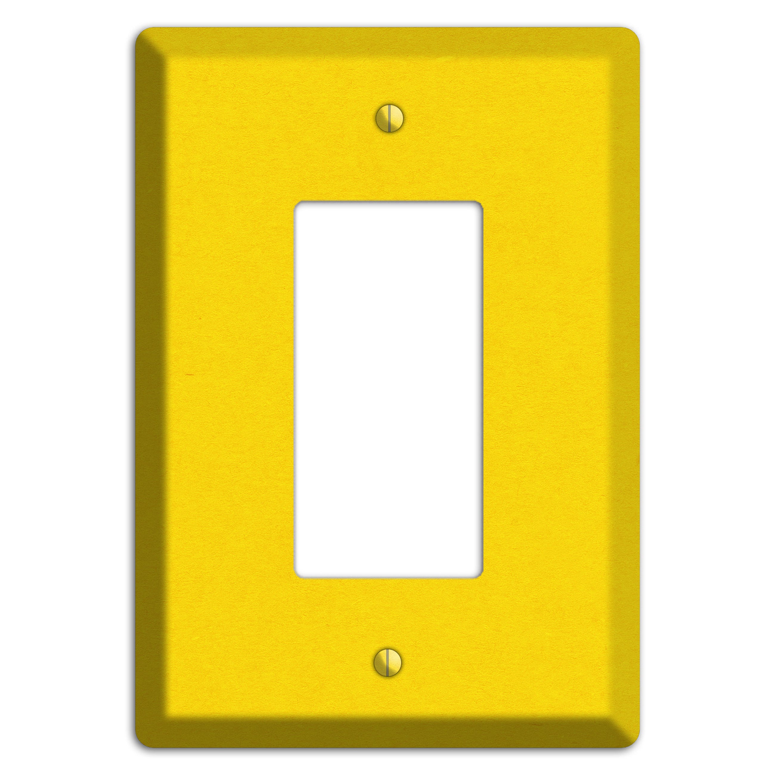 Moon Yellow Kraft Rocker Wallplate