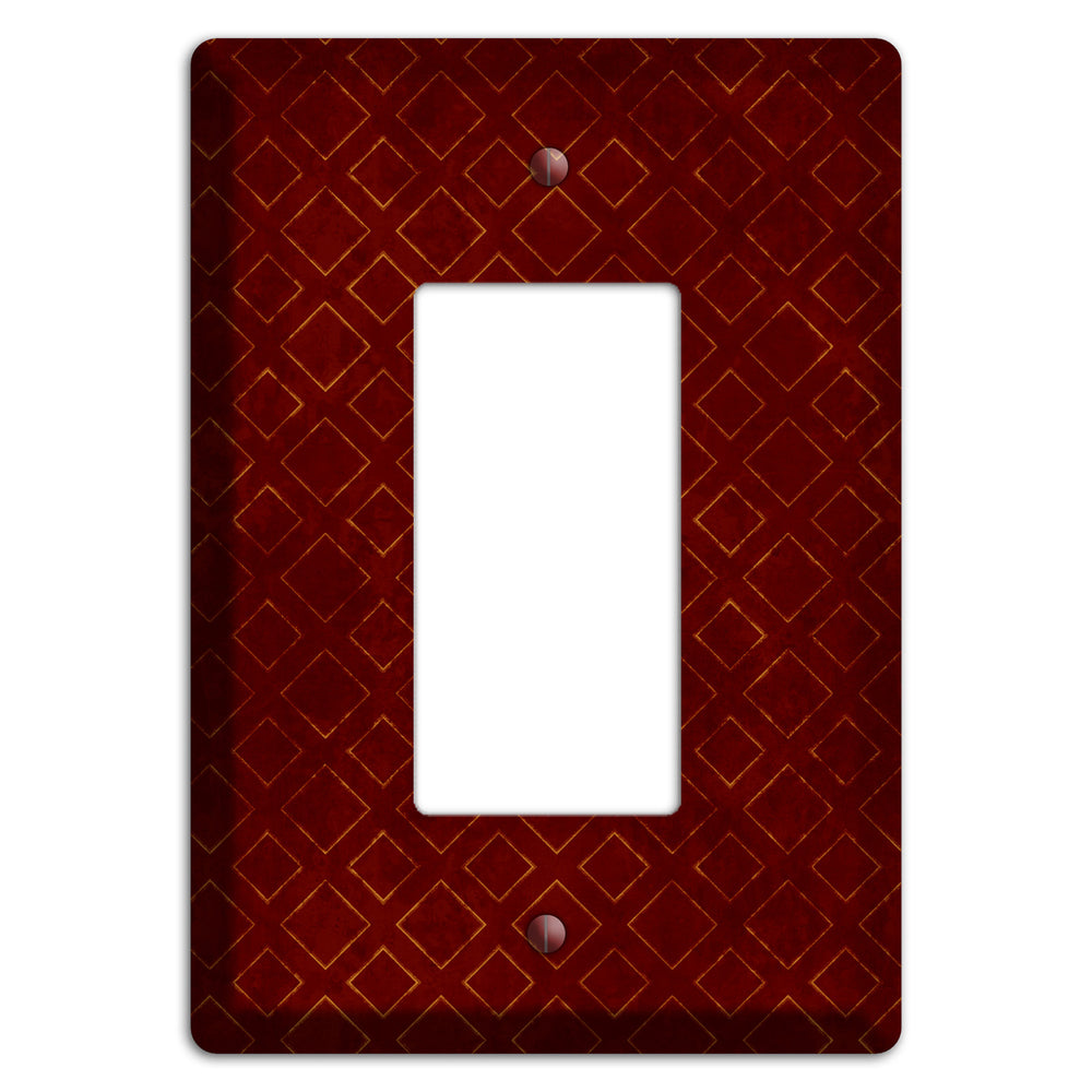 Maroon Diamonds Rocker Wallplate