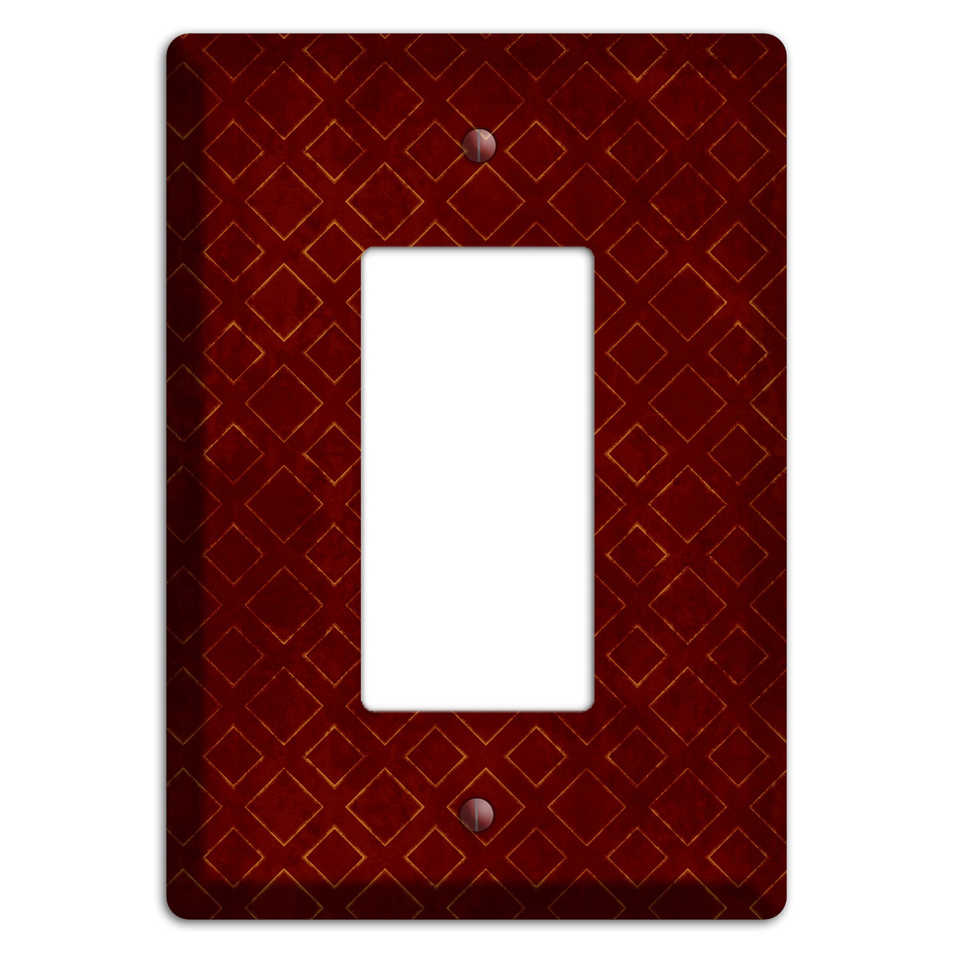 Maroon Diamonds Rocker Wallplate