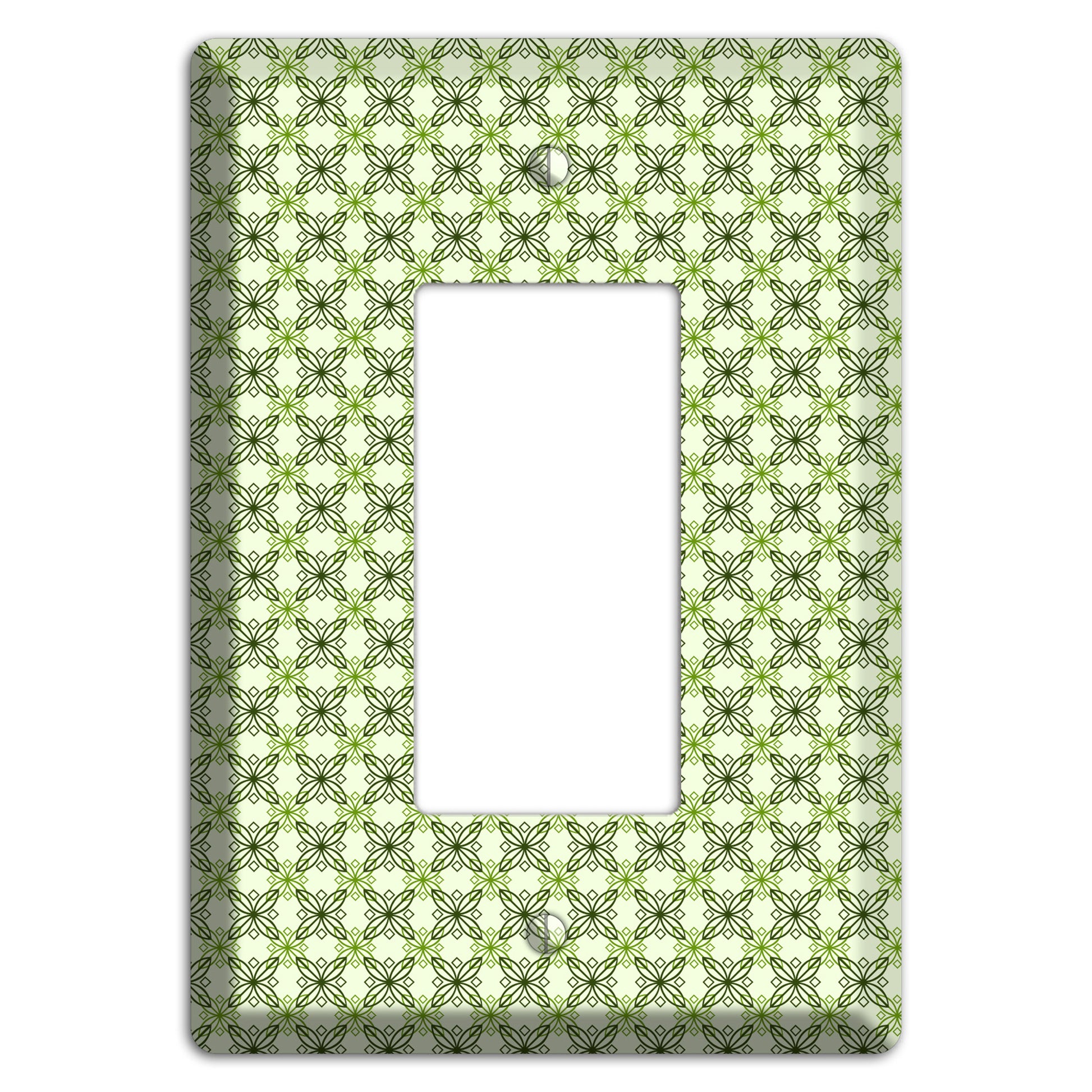 Multi Green Overlain Foulard Rocker Wallplate