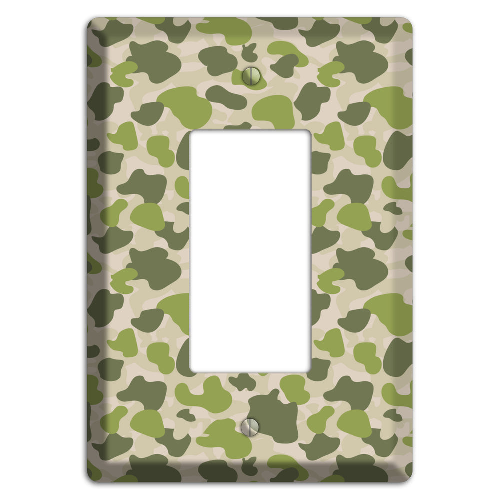 Jungle Green Parachute Camo Rocker Wallplate