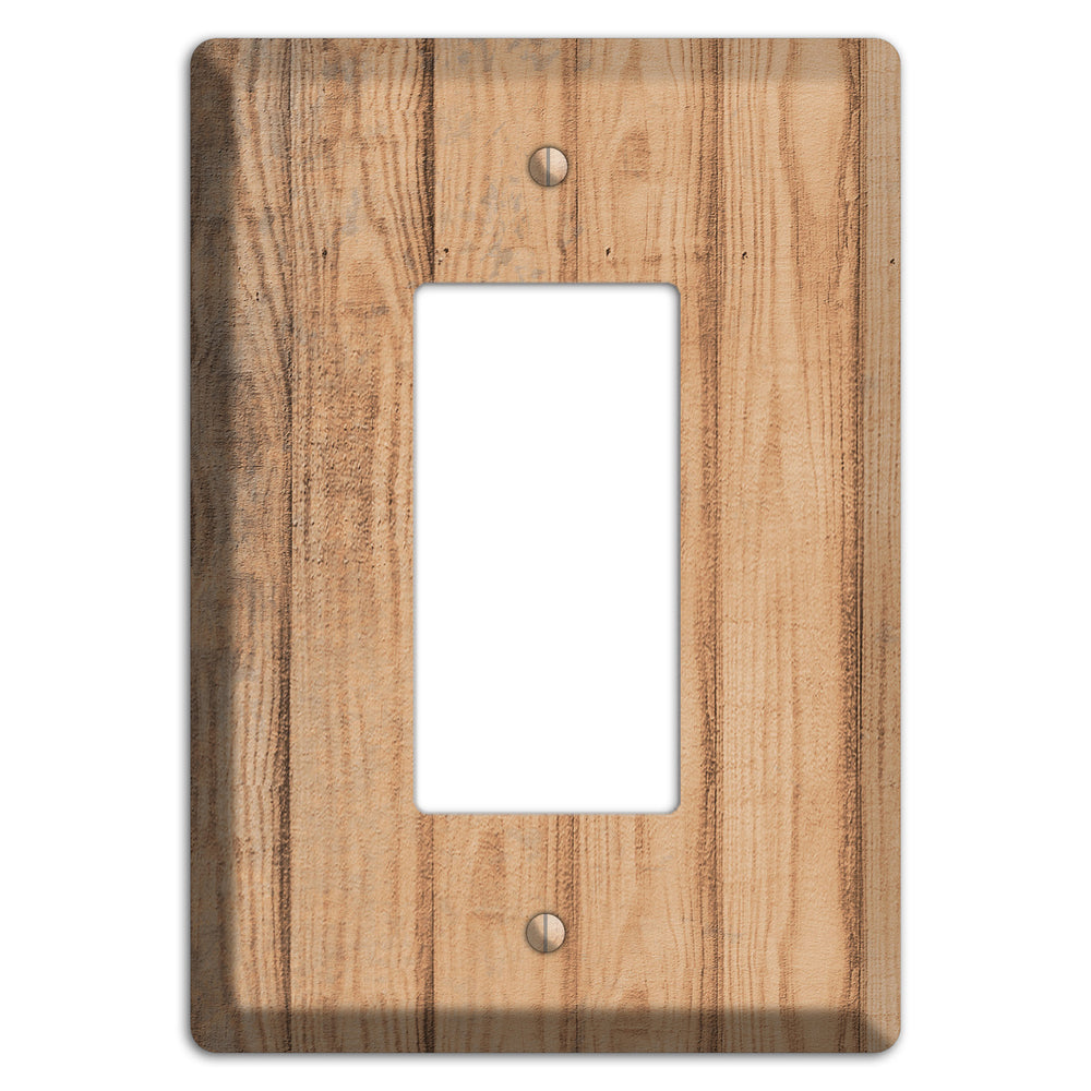 Tan Weathered Wood Rocker Wallplate