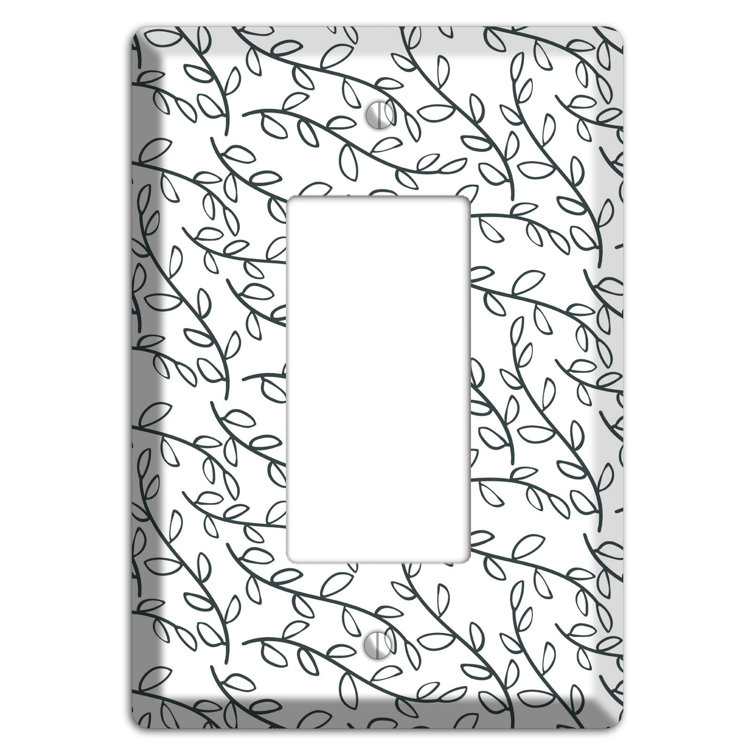 Leaves Style O Rocker Wallplate