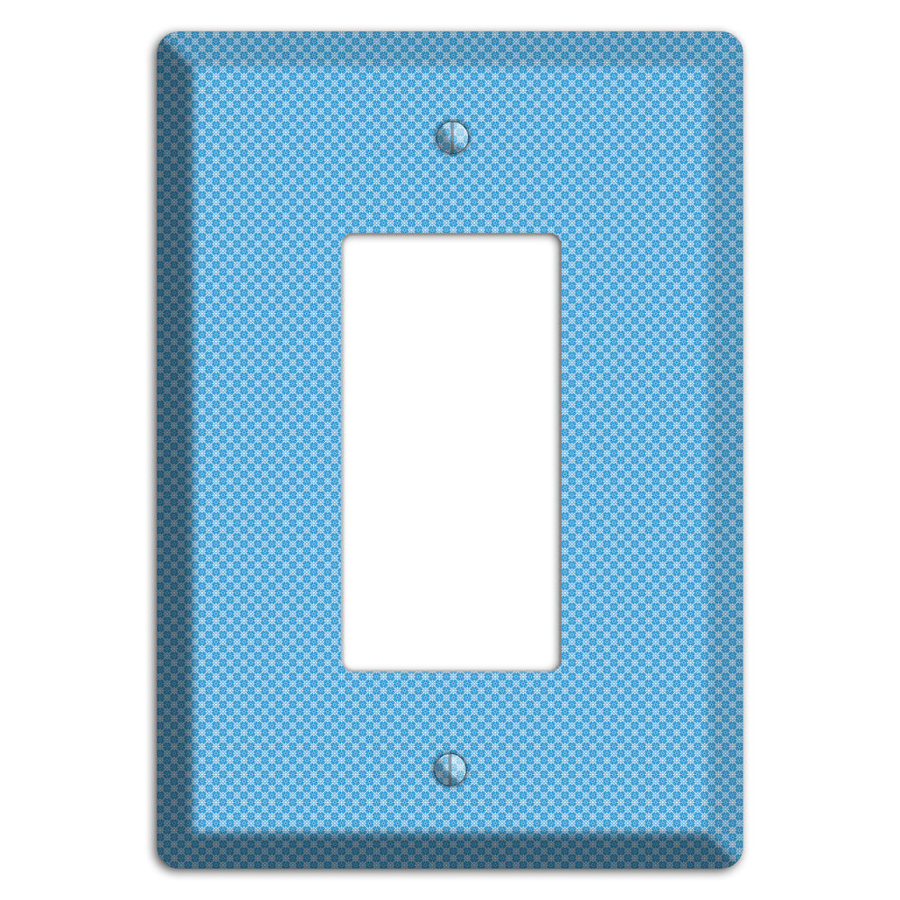 Light Blue Tiny Check Rocker Wallplate