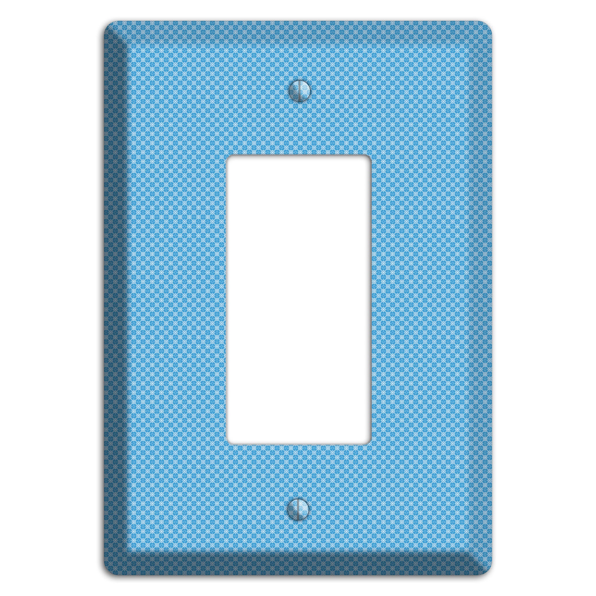 Light Blue Tiny Check Rocker Wallplate