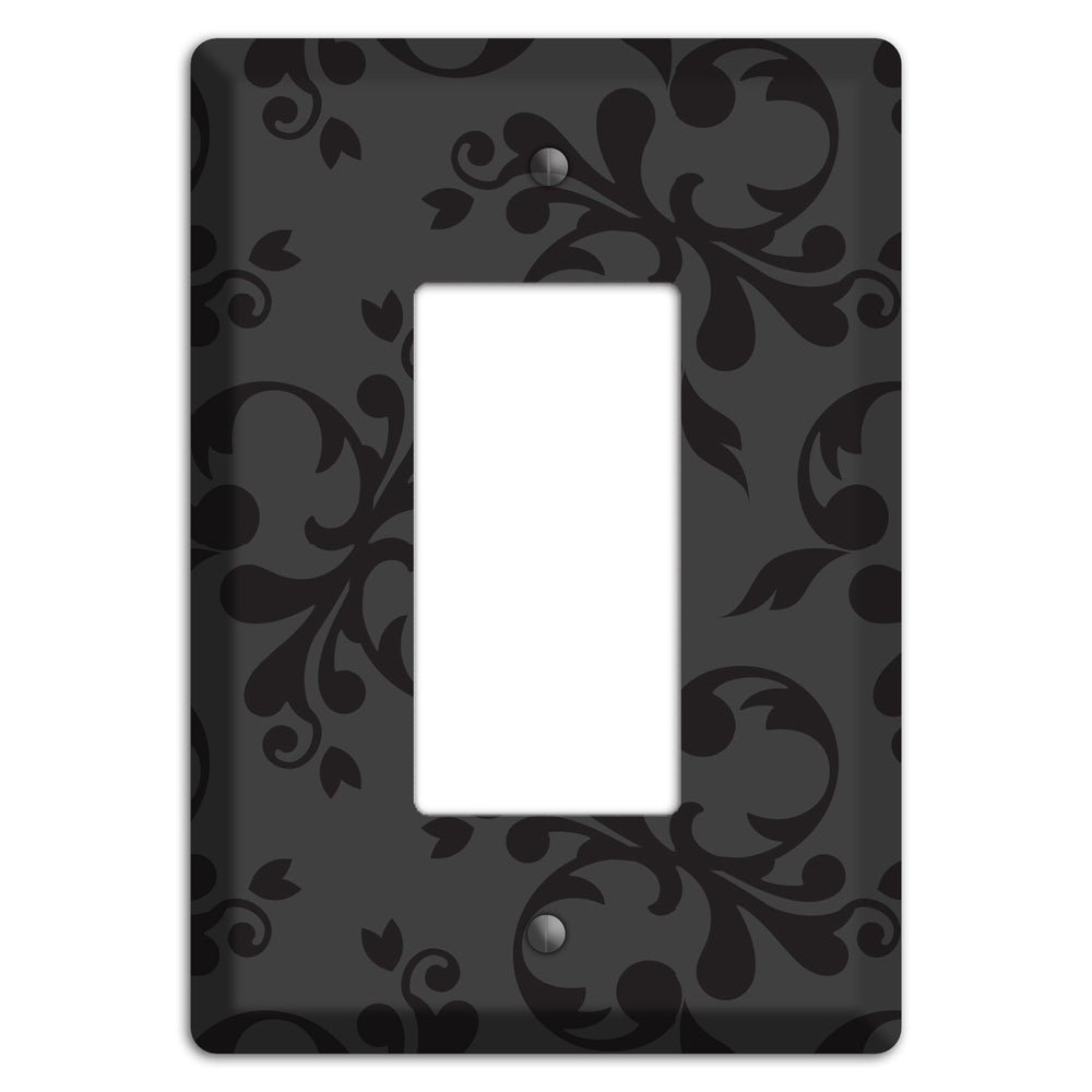 Grey Victorian Toile Rocker Wallplate