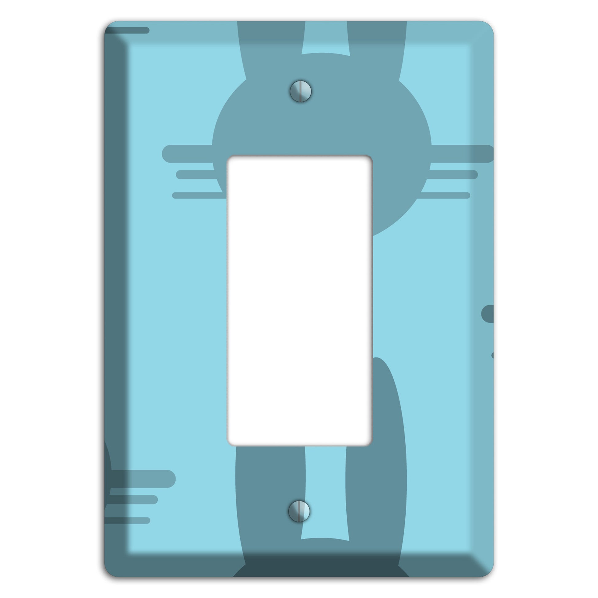 Blue Bunny Rocker Wallplate