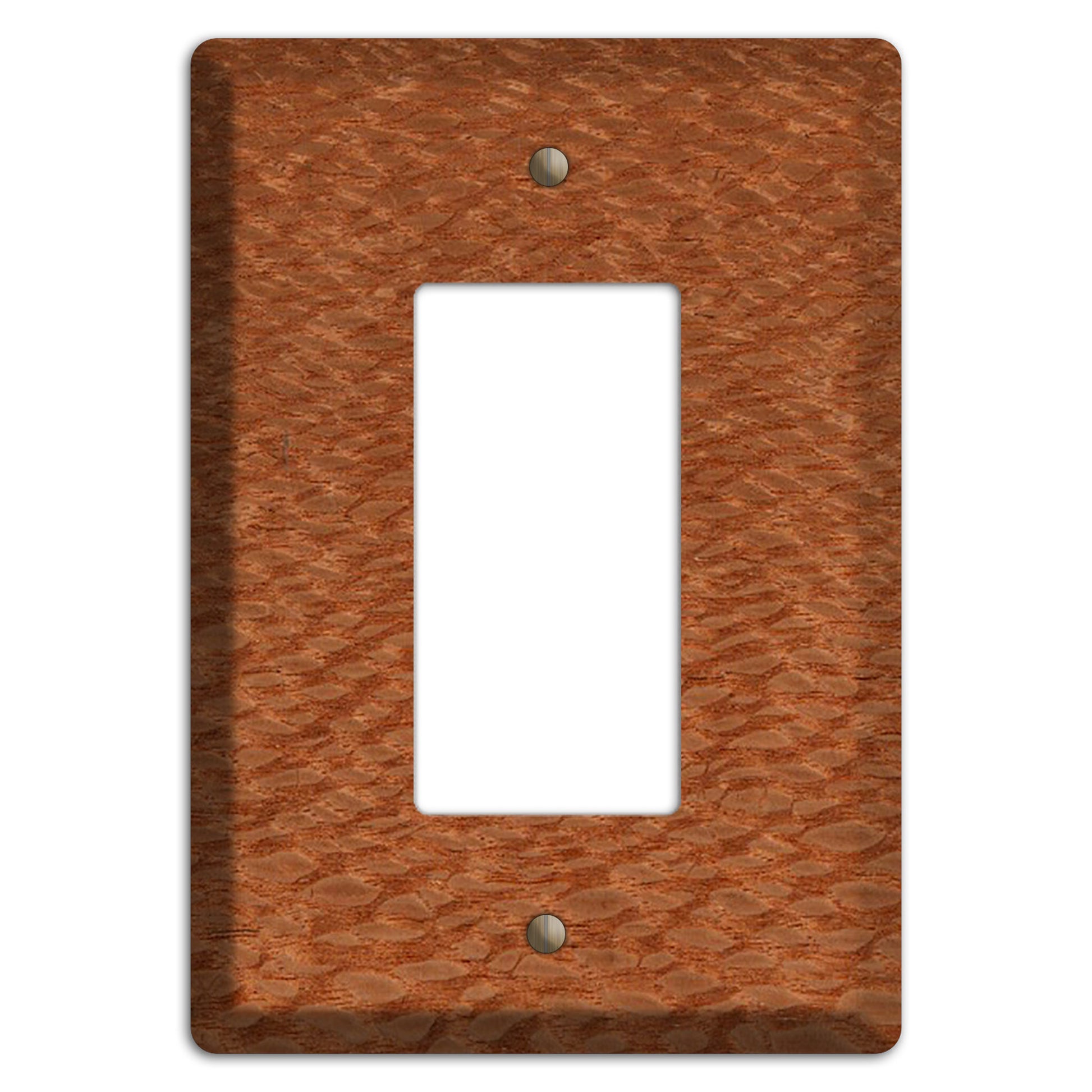 Lacewood Wood Single Rocker Cover Plate