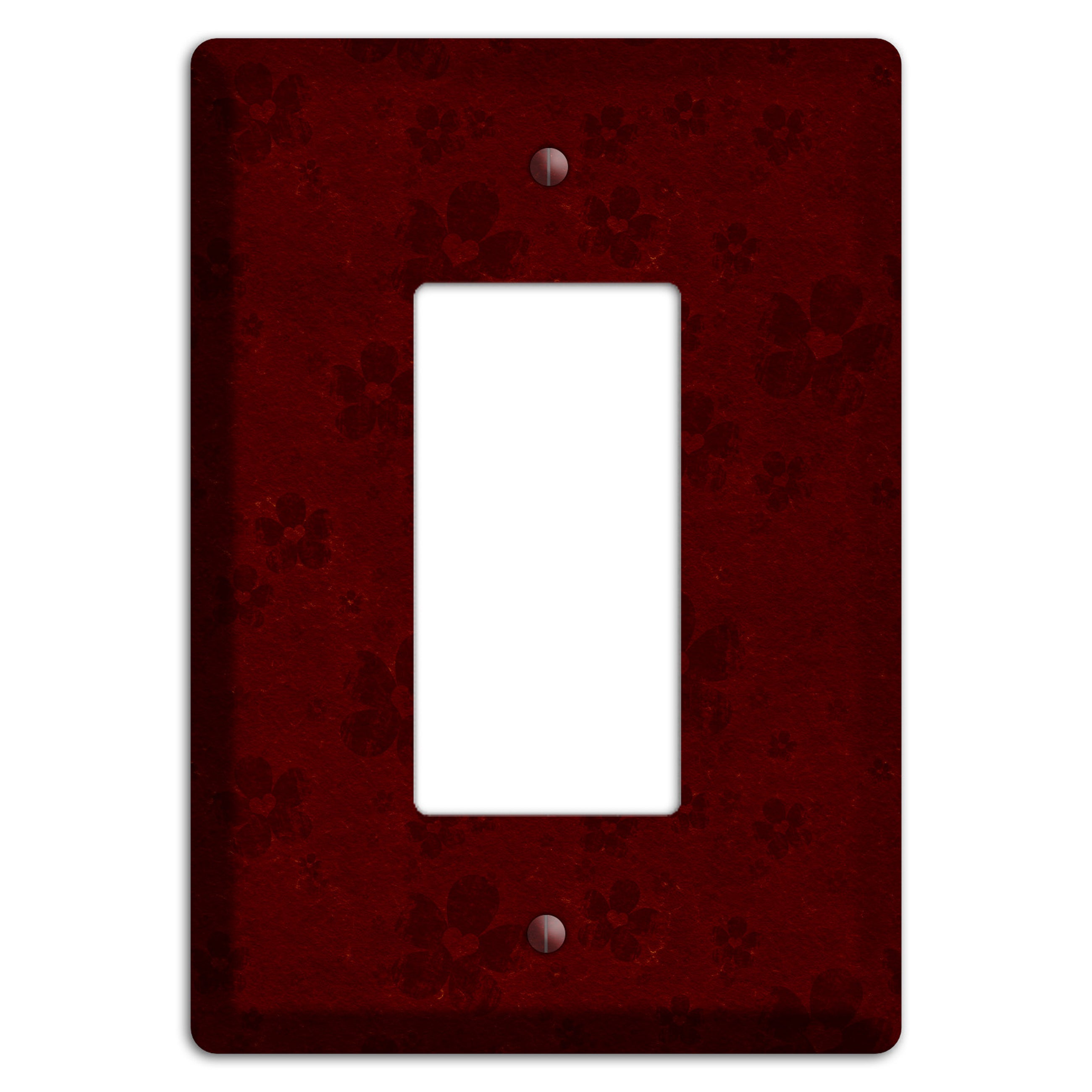 Maroon Grunge Suzani 2 Rocker Wallplate