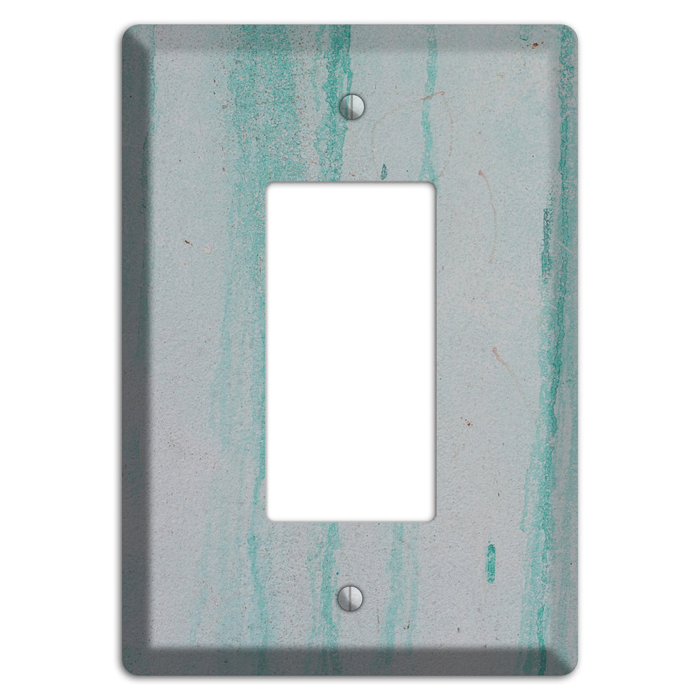 Green Stripes Concrete Rocker Wallplate