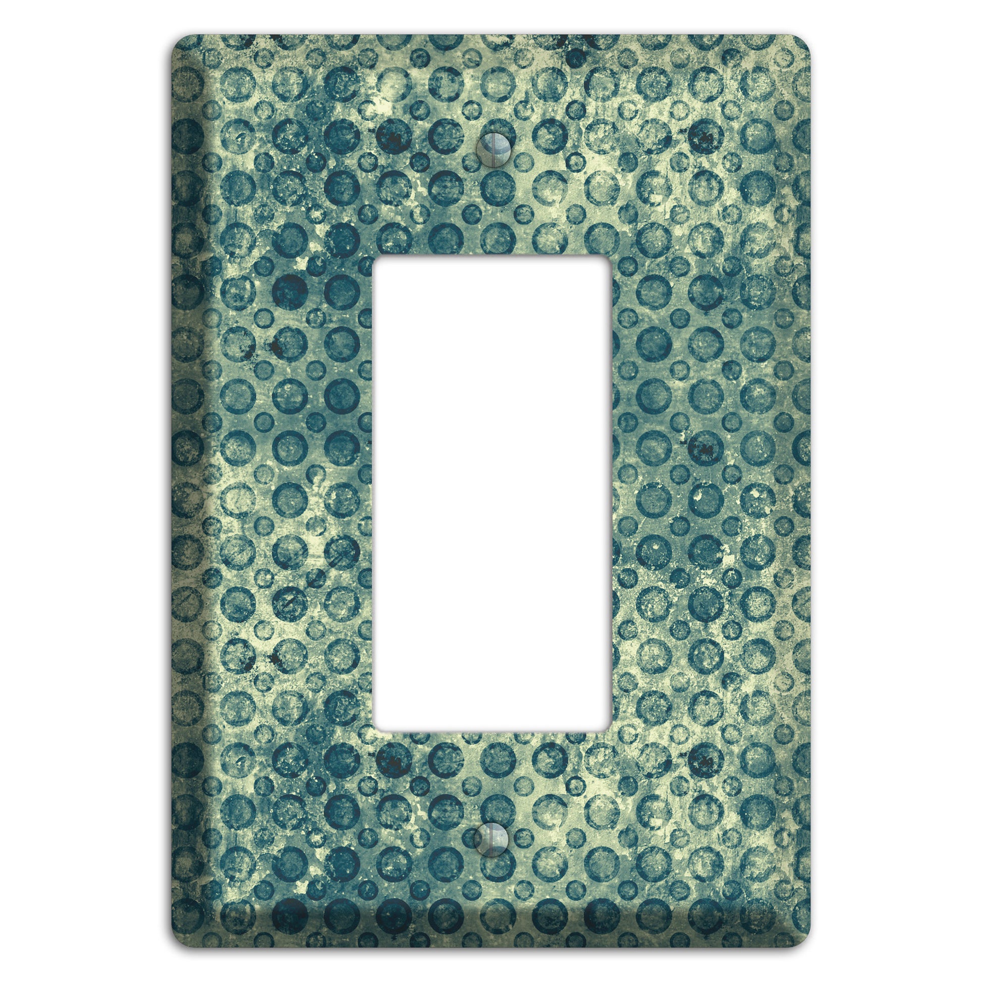 Green Circles Rocker Wallplate