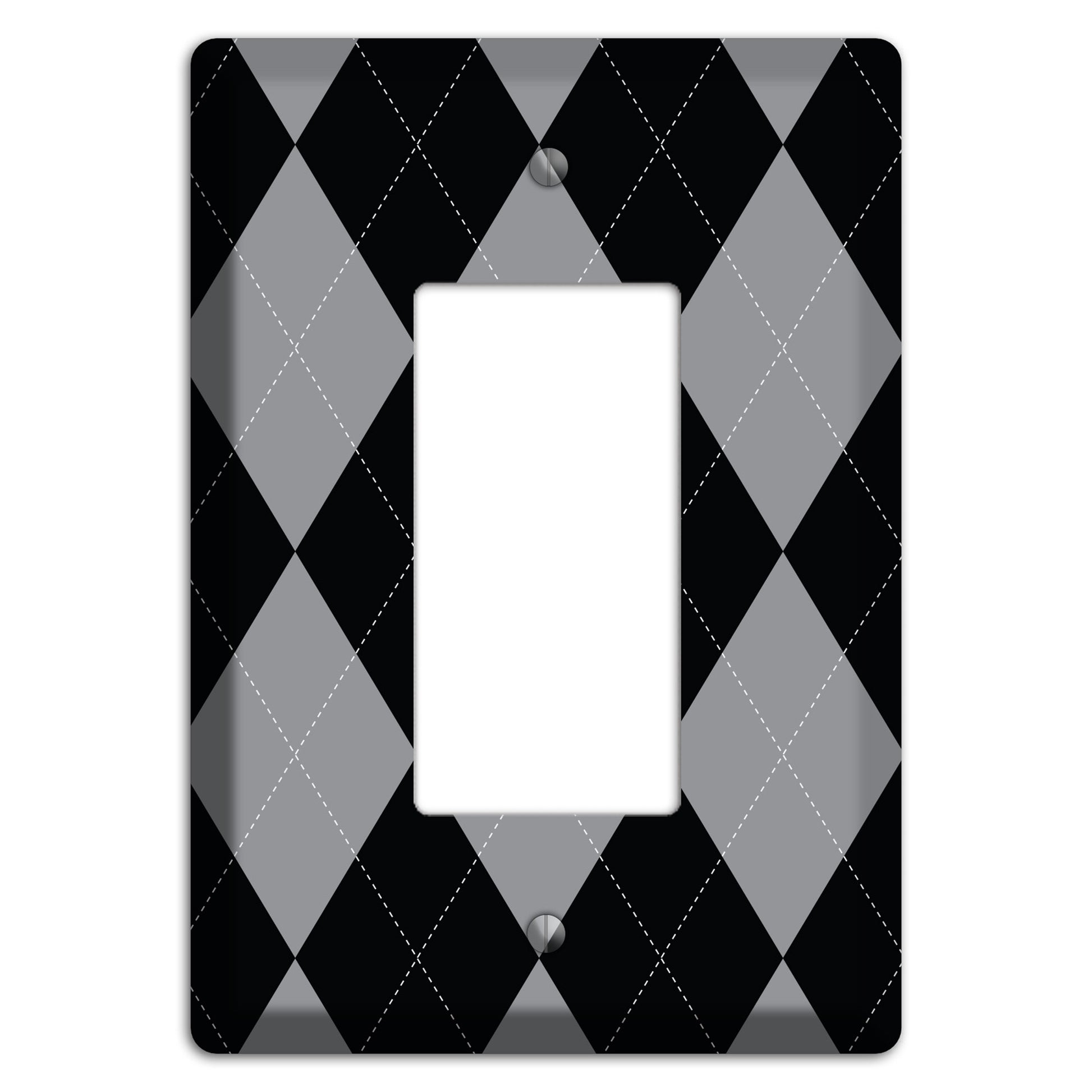 Light Purple and Black Rocker Wallplate