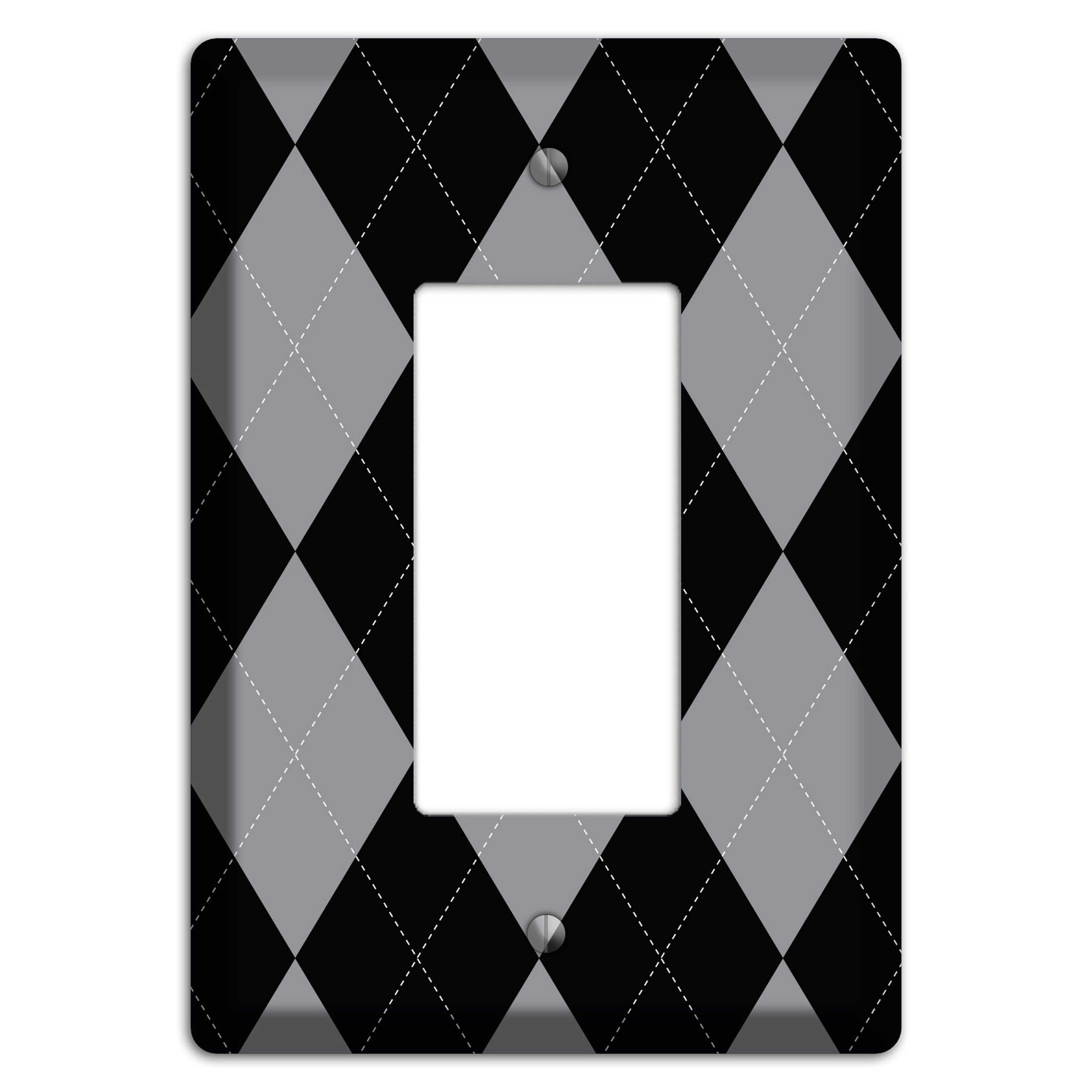 Light Purple and Black Rocker Wallplate