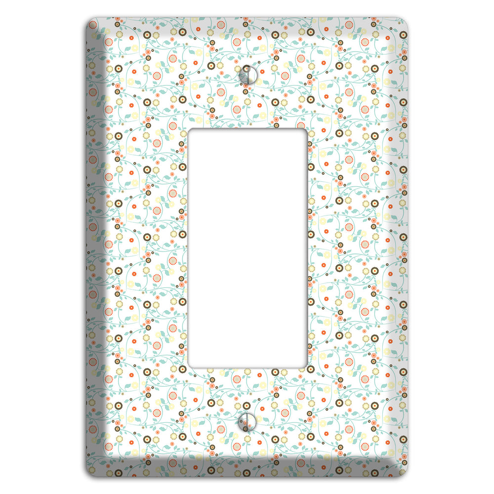 Small Cute Flowers Rocker Wallplate