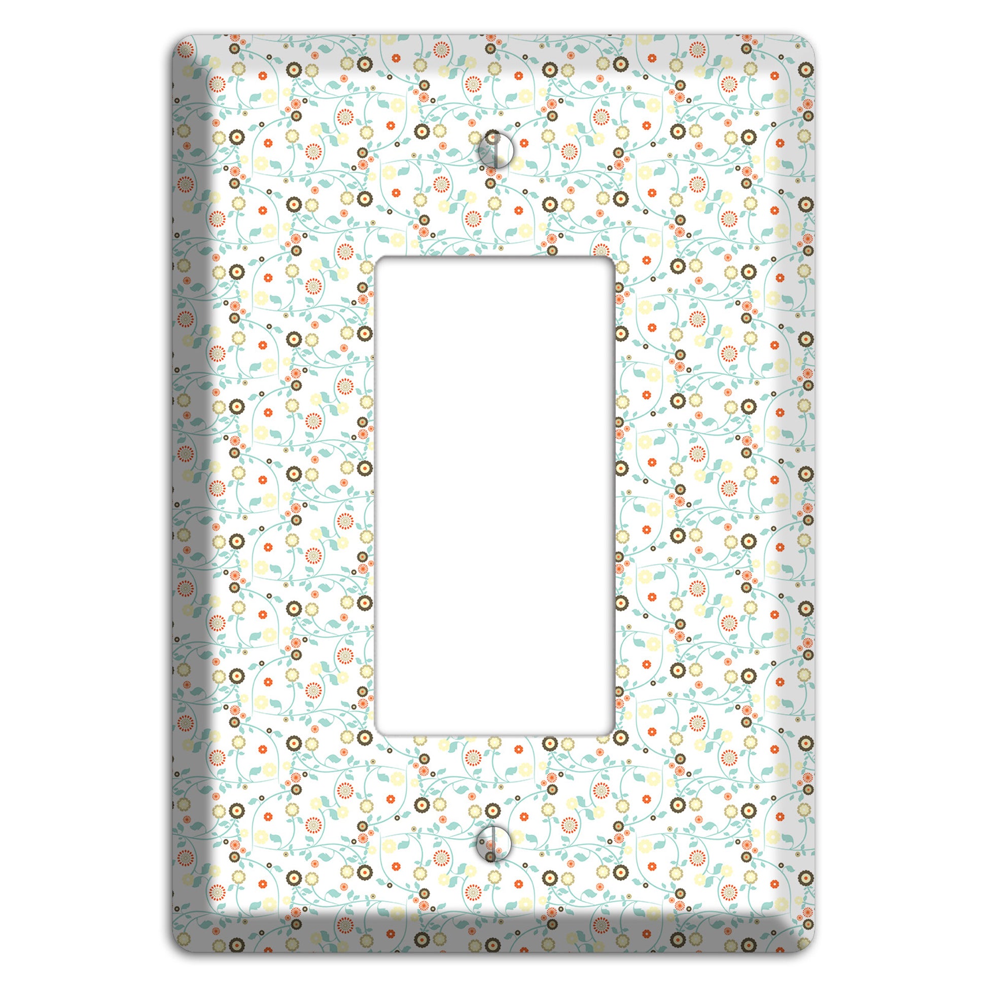 Small Cute Flowers Rocker Wallplate