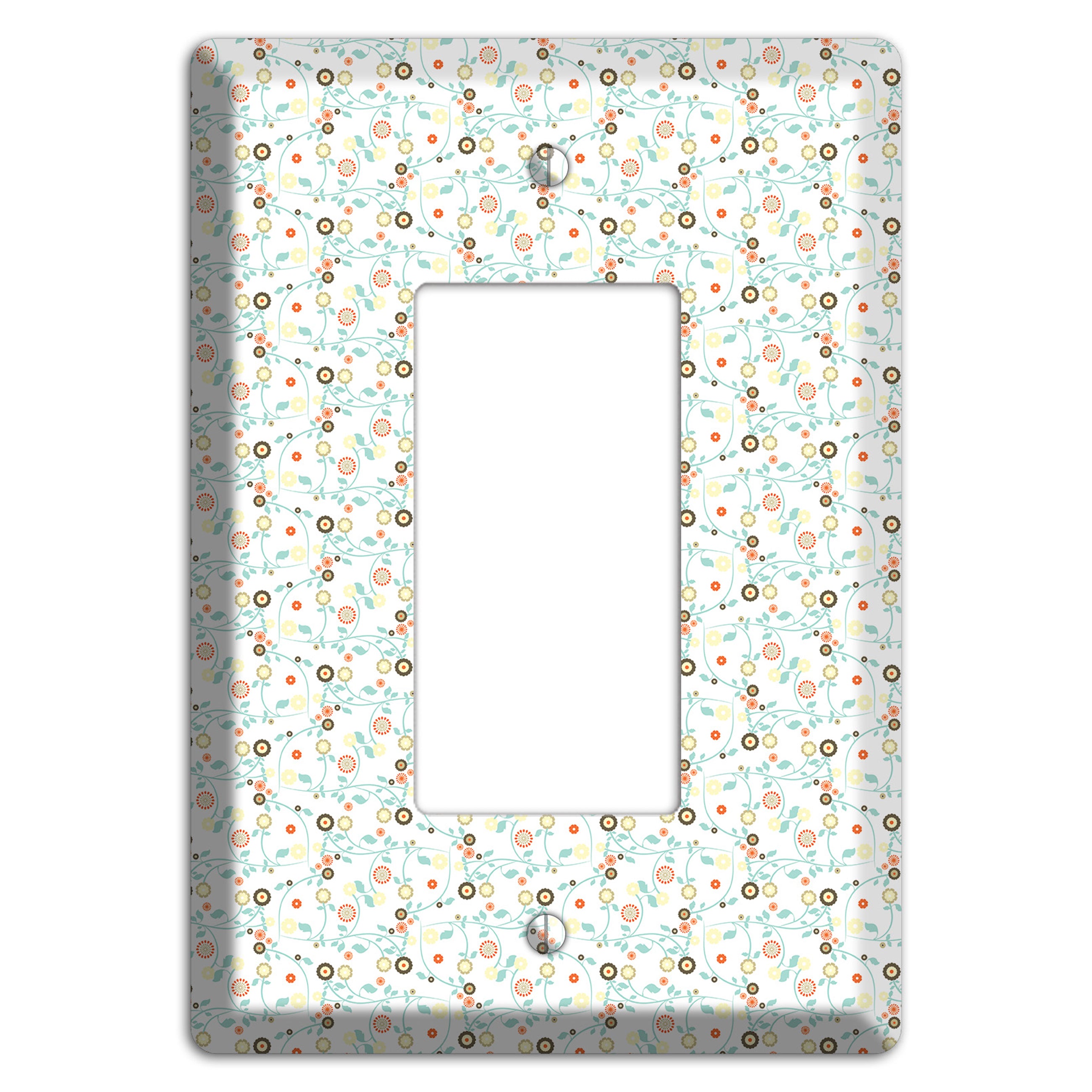 Small Cute Flowers Rocker Wallplate