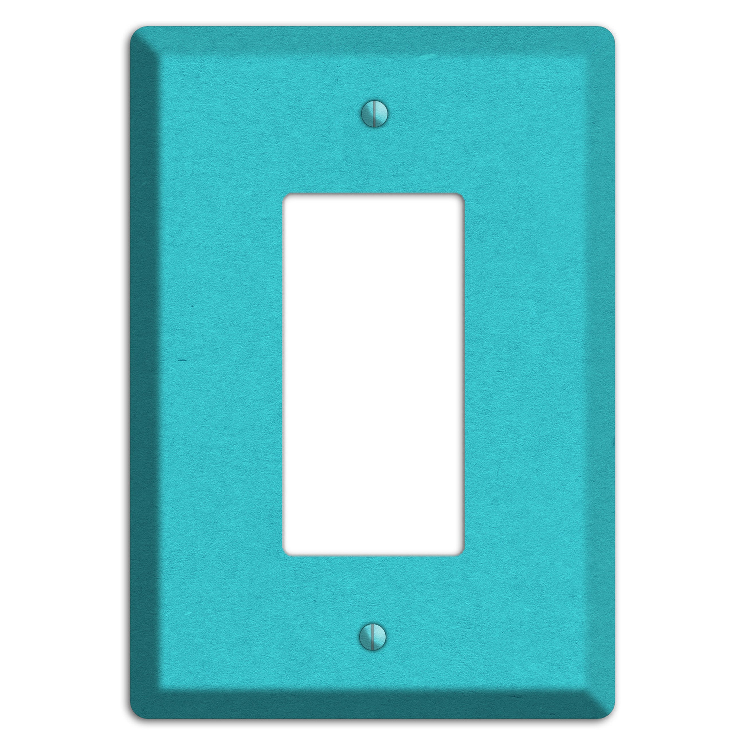 Medium Turquoise Kraft Rocker Wallplate