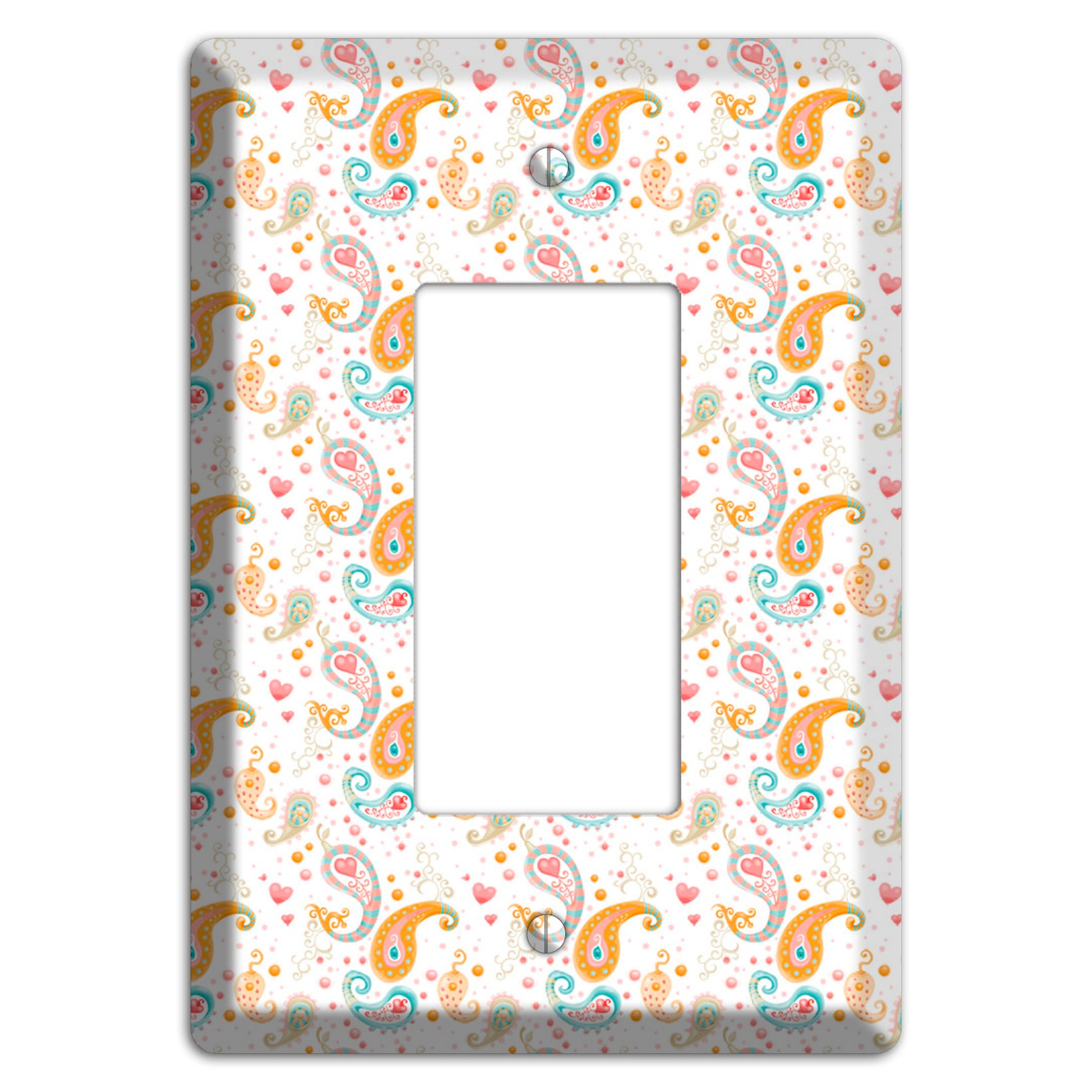 Small Paisley Rocker Wallplate