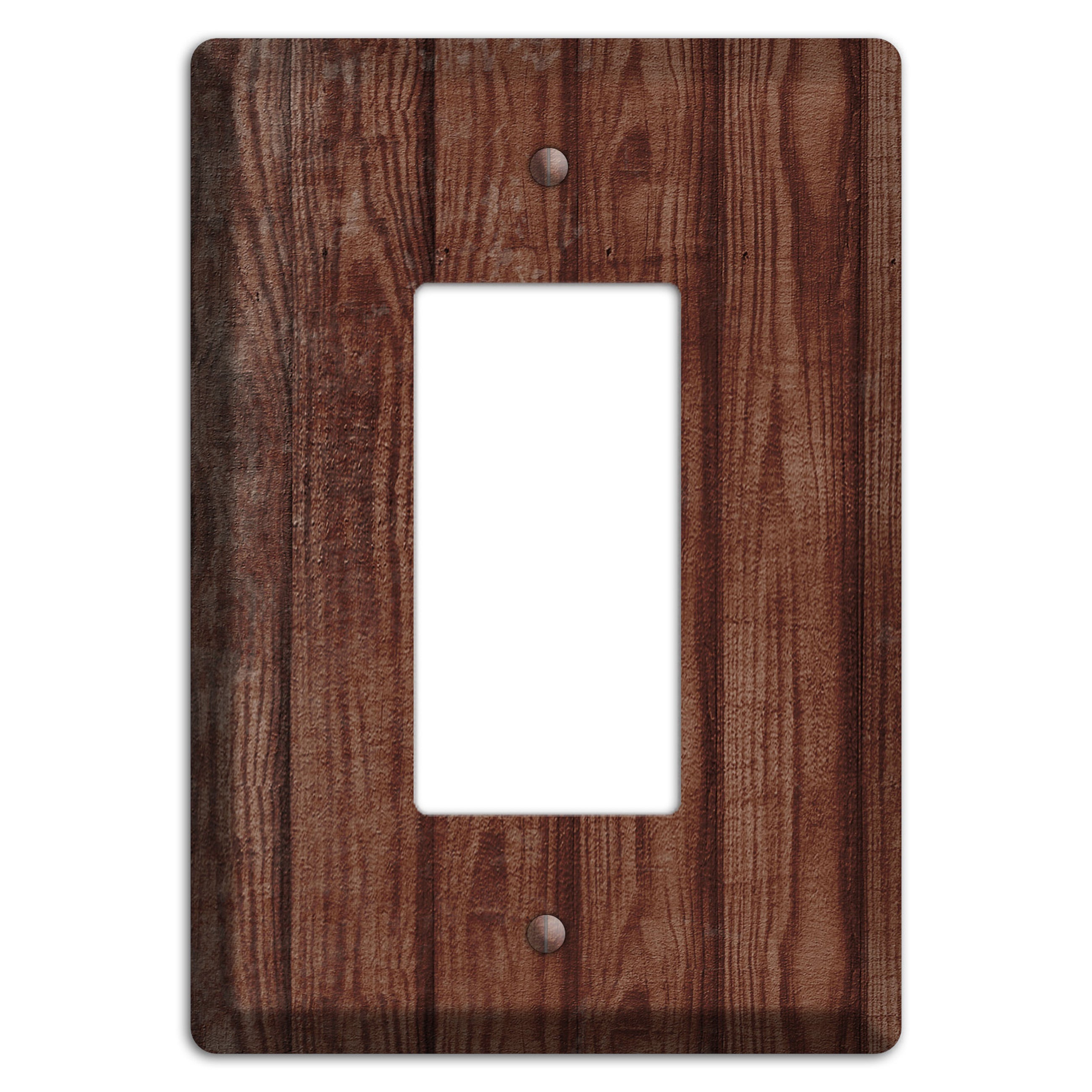 Saddle Weathered Wood Rocker Wallplate