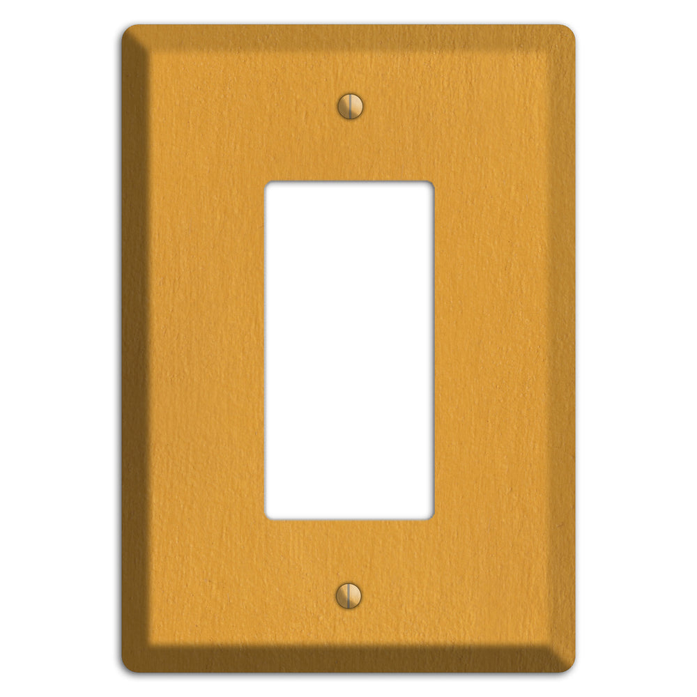 Stucco Yellow Rocker Wallplate
