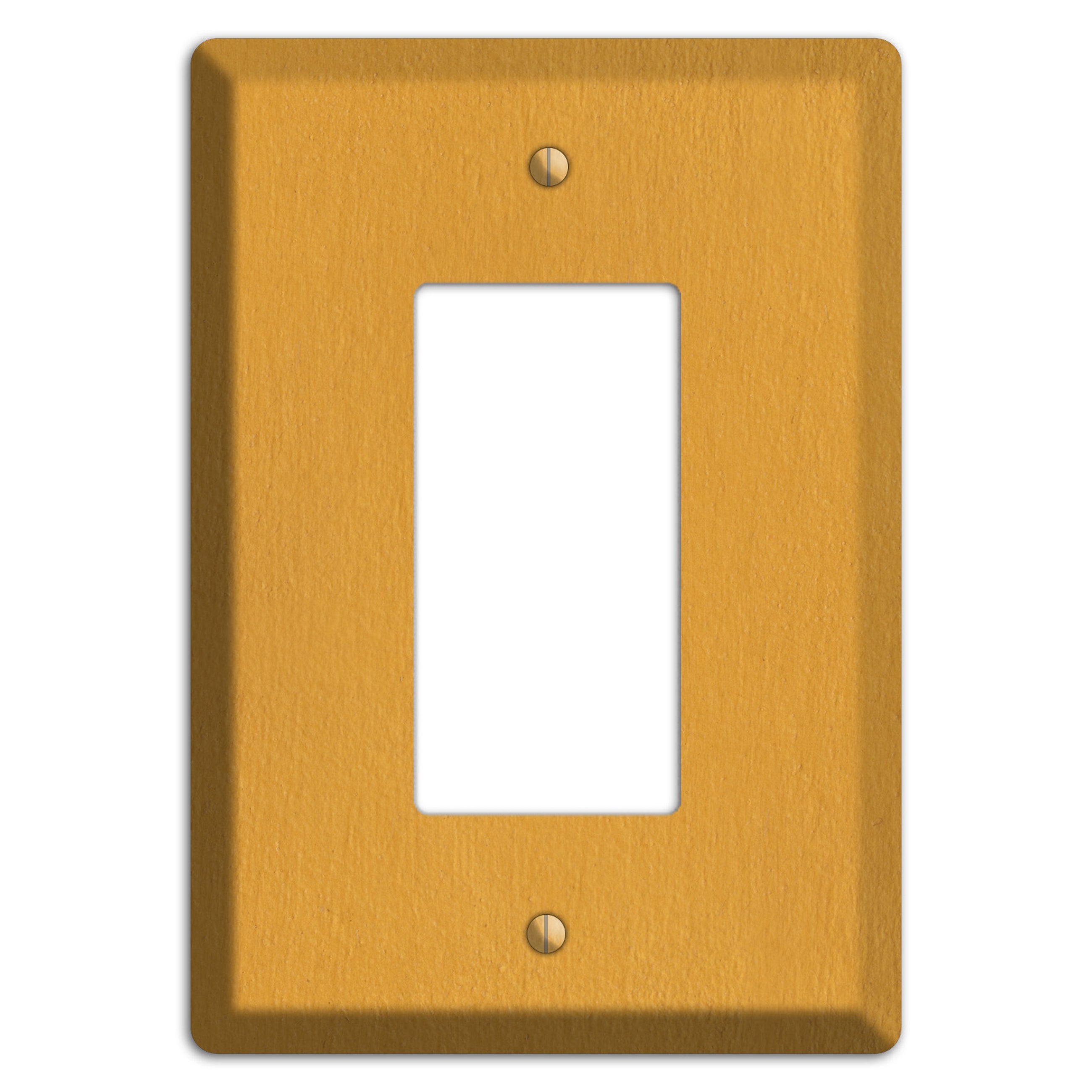 Stucco Yellow Rocker Wallplate