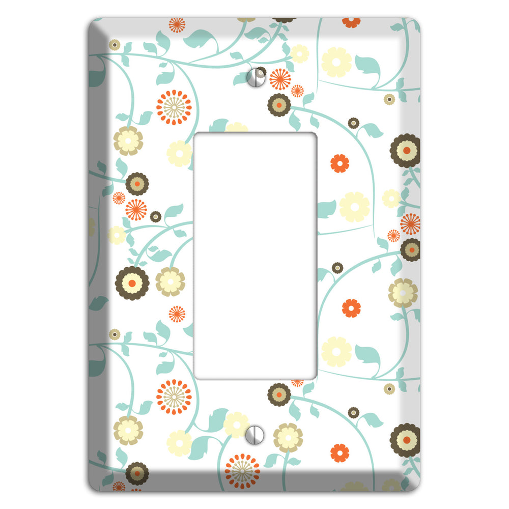 Cute Flowers Rocker Wallplate