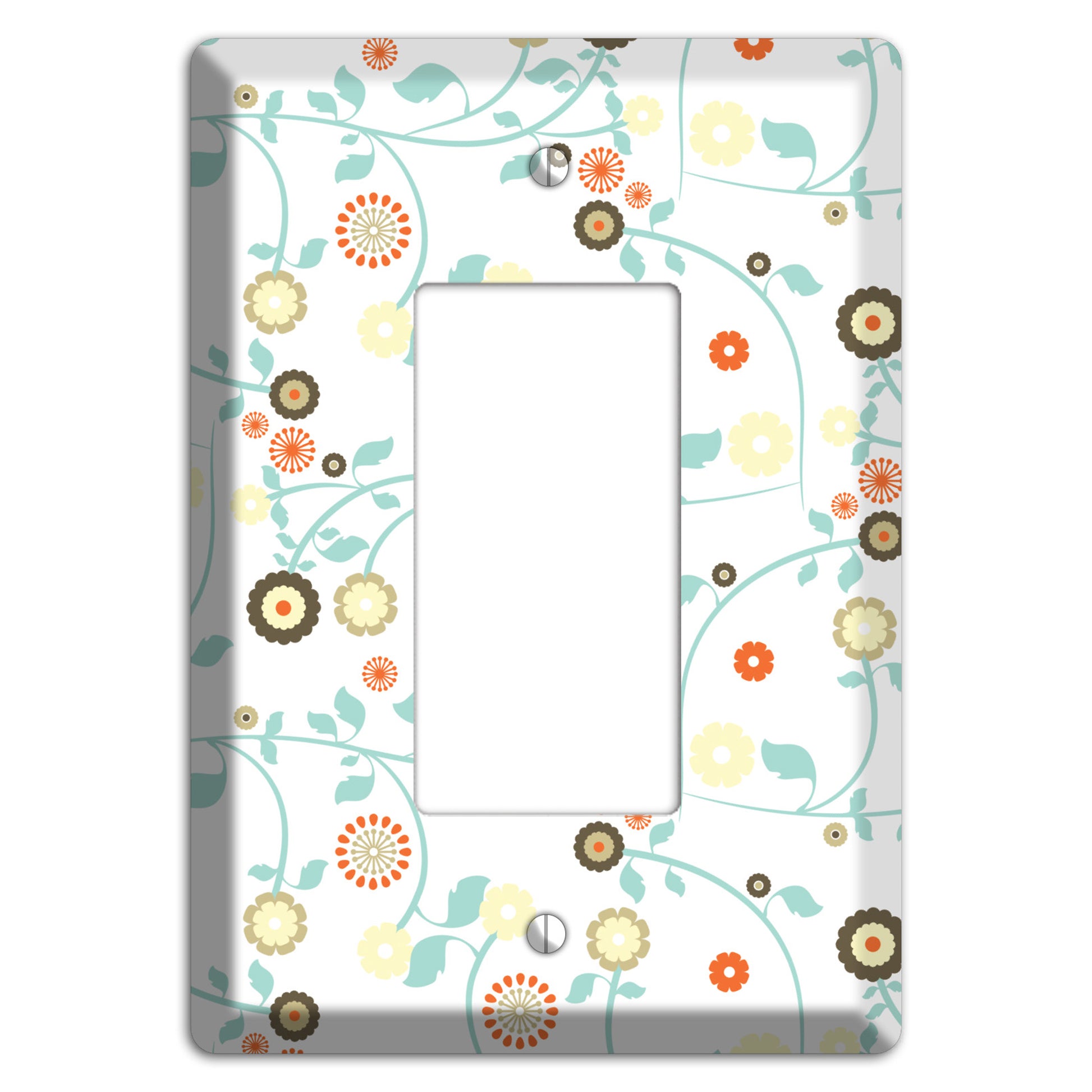 Cute Flowers Rocker Wallplate